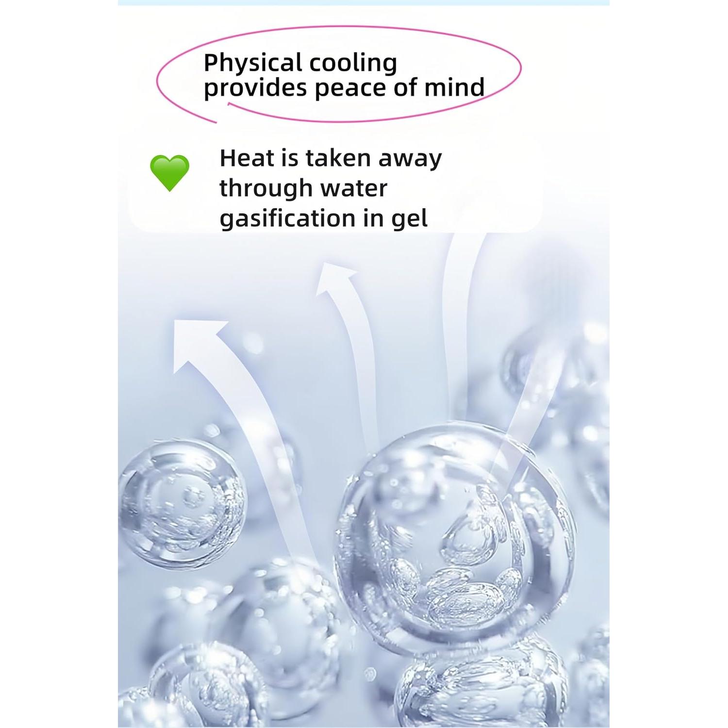 Parche de Gel Refrigerante FANBODTA 11.94x4.99cm 8 Horas Menta Uva