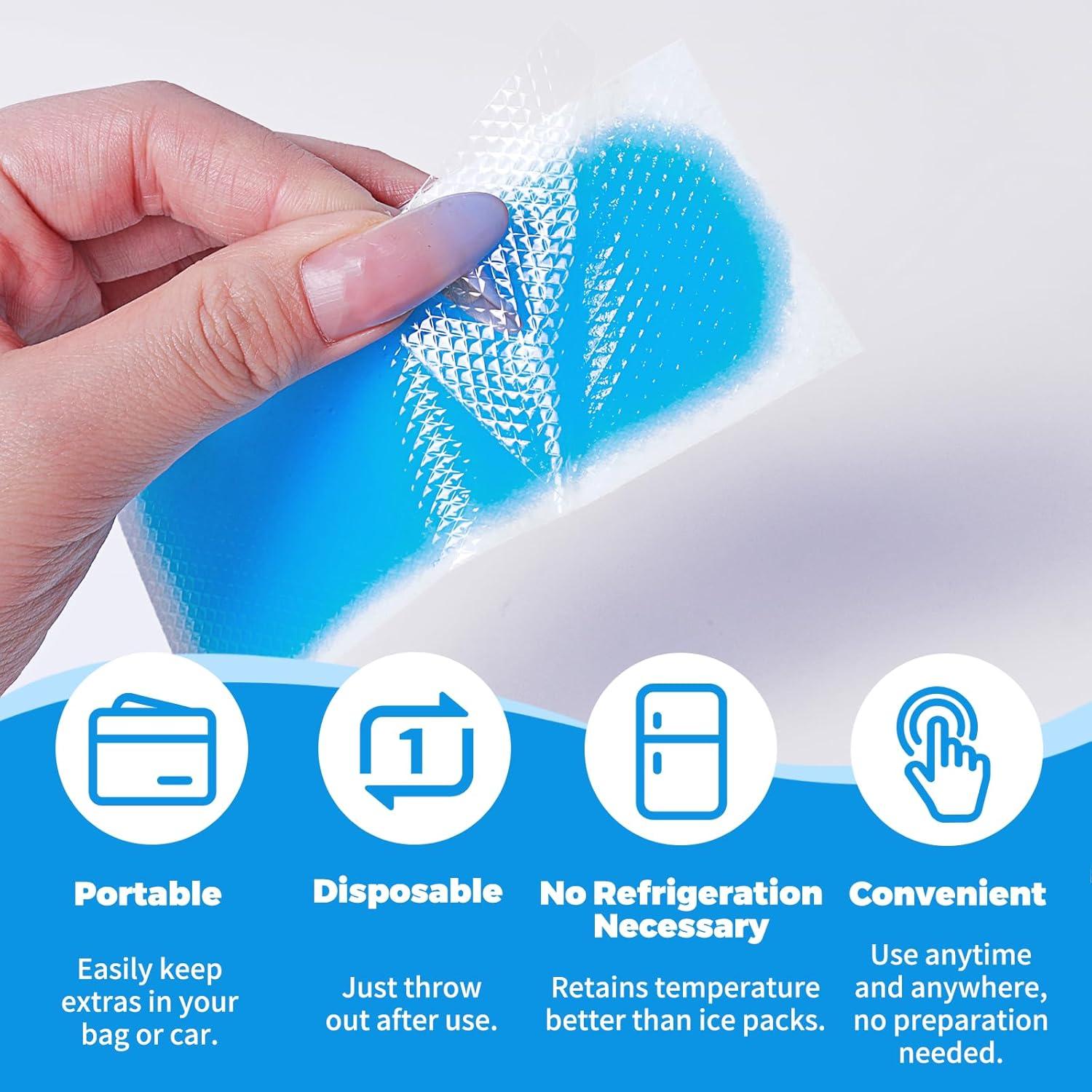 Parches de Gel Refrigerante COZEOA - Alivio Fiebre y Dolores