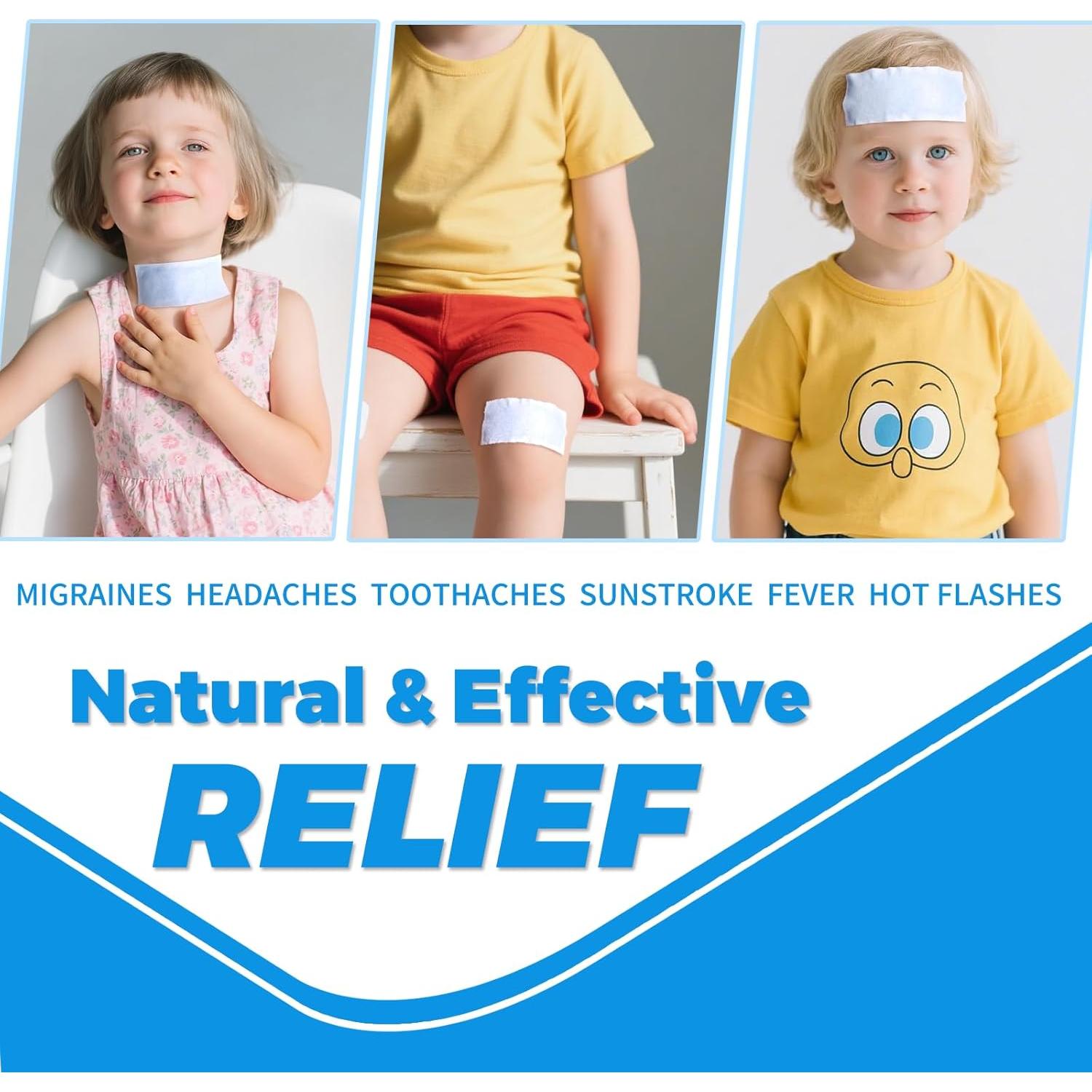 Parches de Gel Refrigerante COZEOA - Alivio Fiebre y Dolores