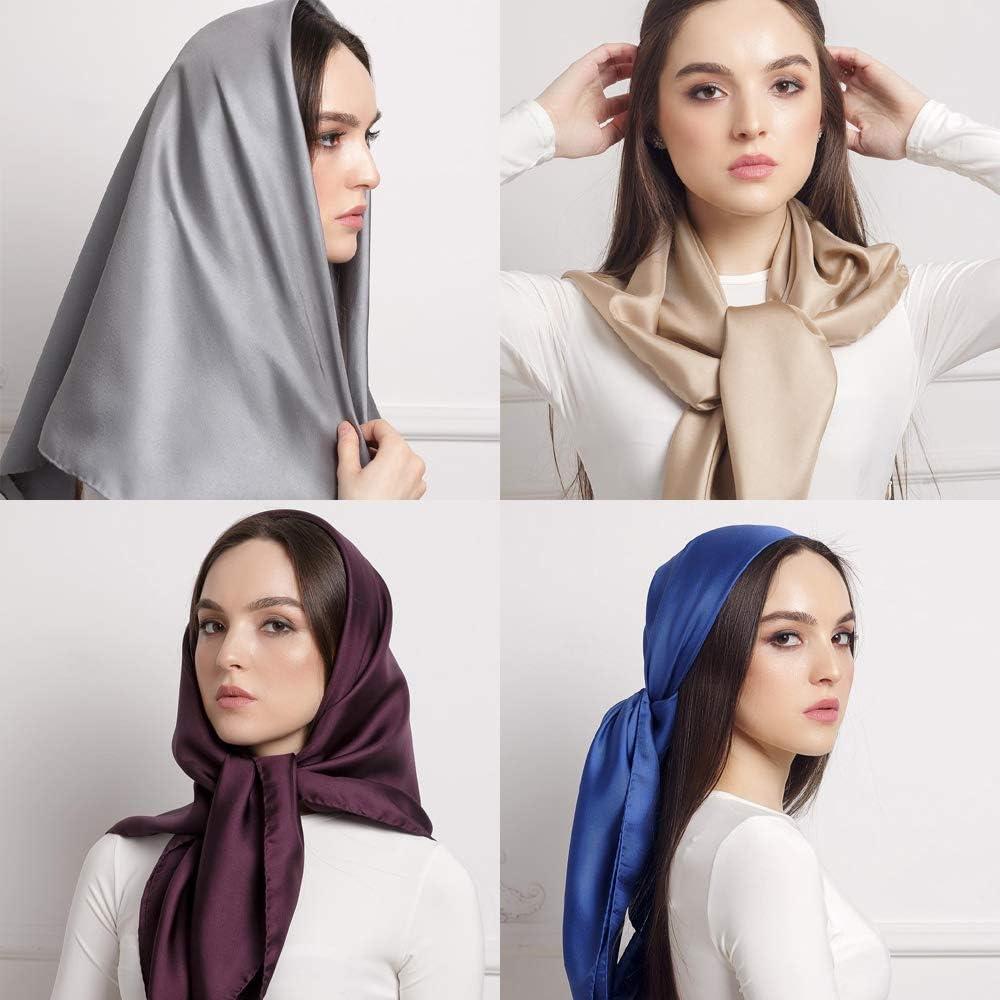 Bufanda de Seda Sintética TU SONRISA 90x90 cm Color 332