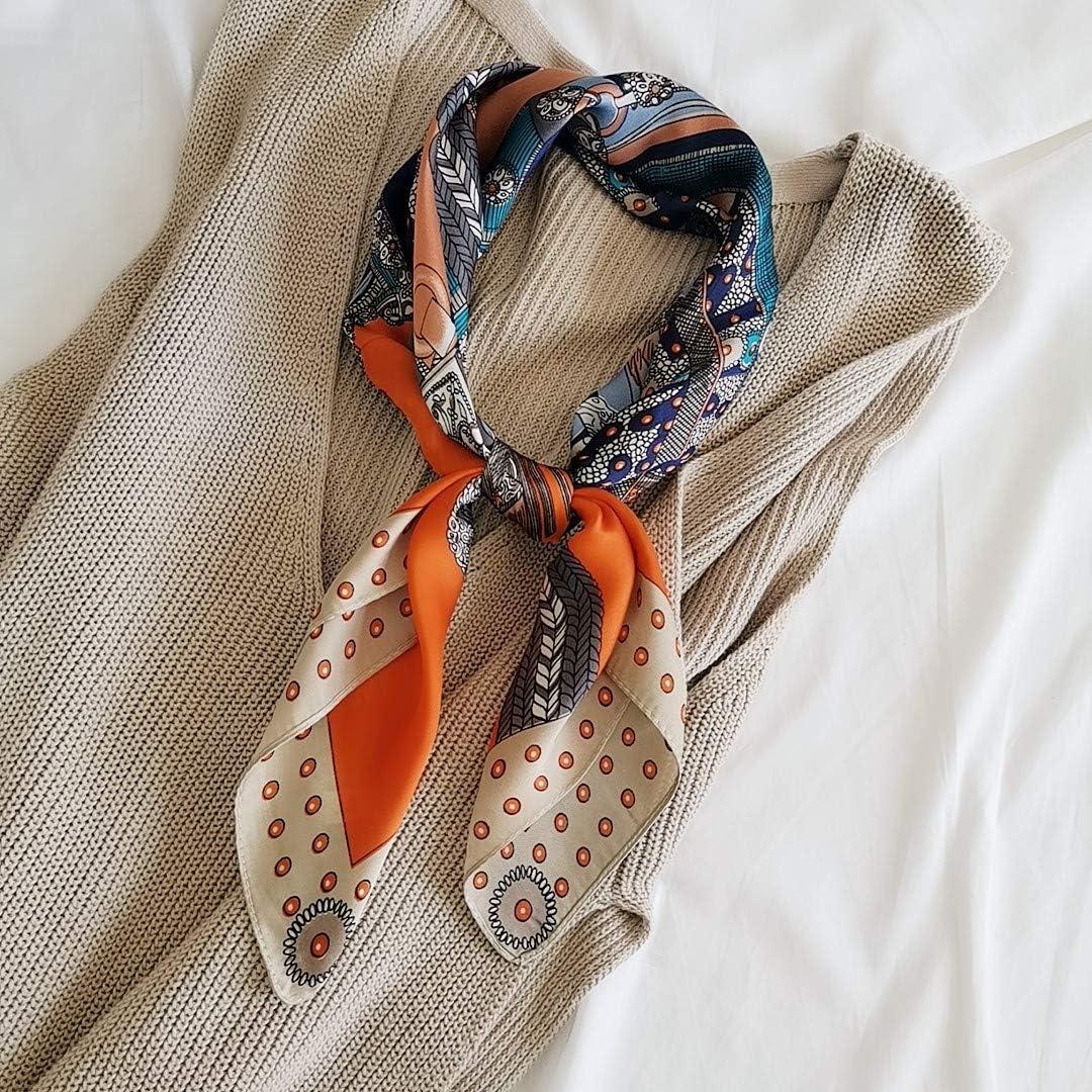 Bufanda Cuadrada de Seda FONYVE 70x70 cm para Mujeres