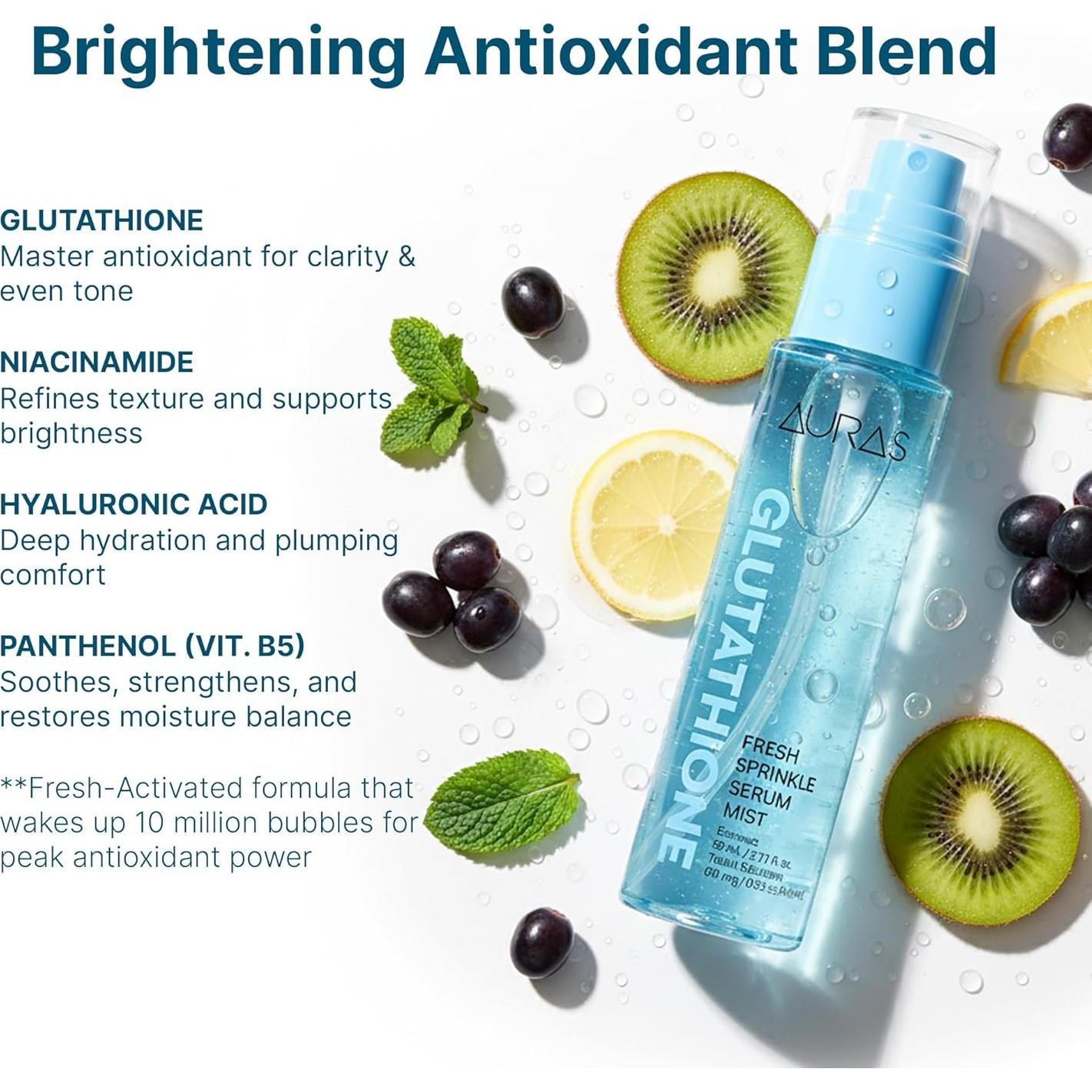 Spray Facial Auras Glutati&oacute;n 100 ml - Hidratante K-Beauty