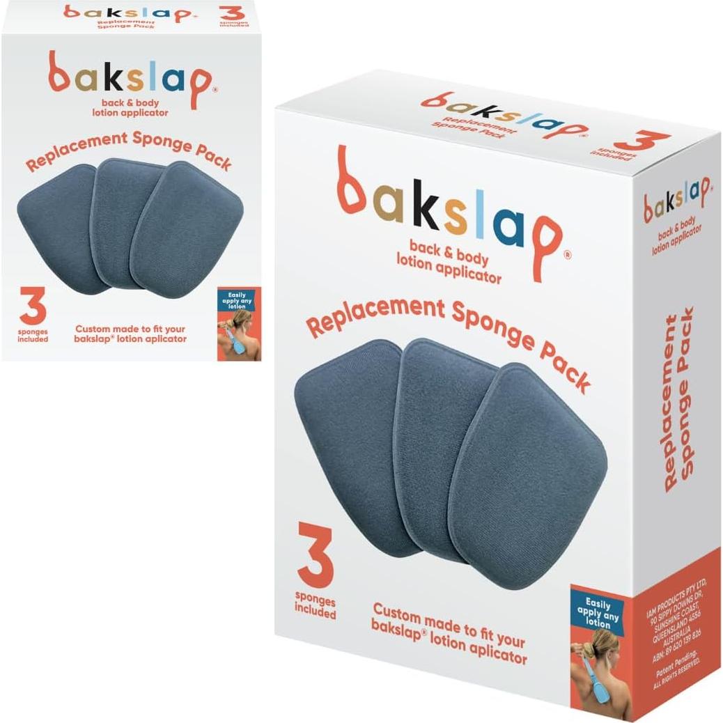 Esponjas de Reemplazo Bakslap - Paquete de 6 Almohadillas Reutilizables