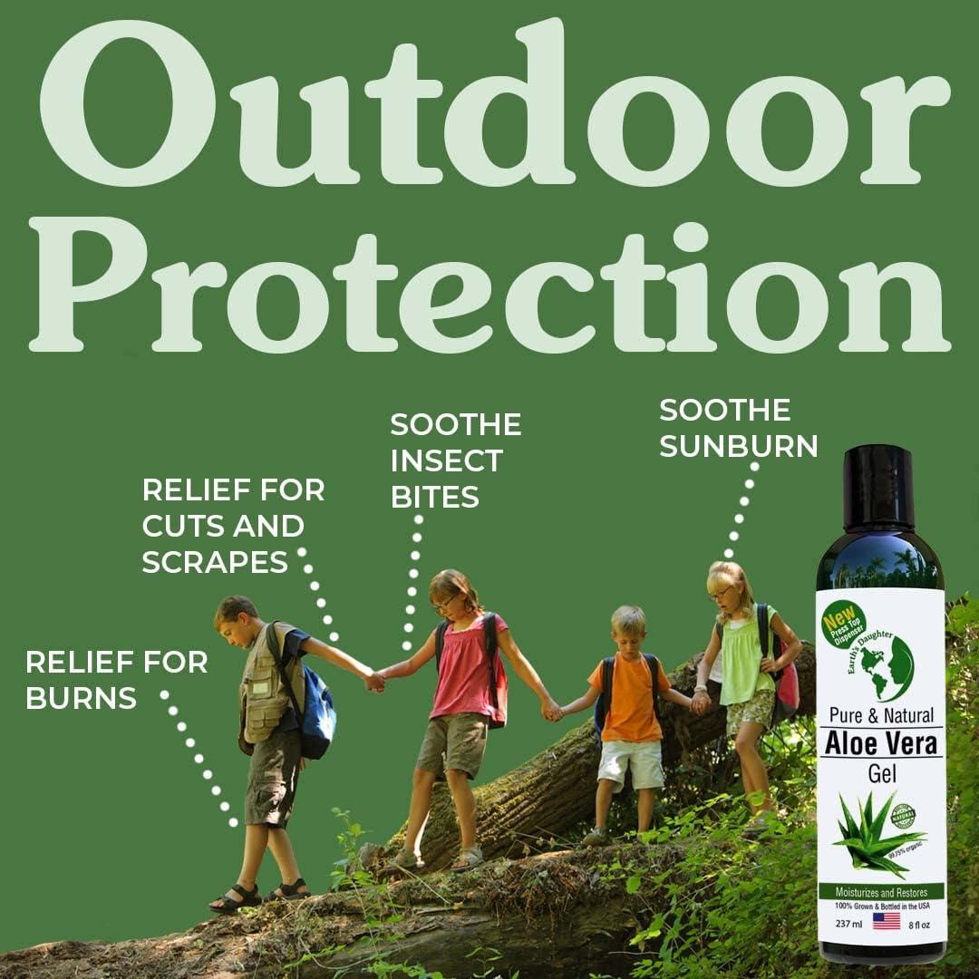 Gel de Aloe Vera Orgánico Earth's Daughter 227 g - Puro y Natural