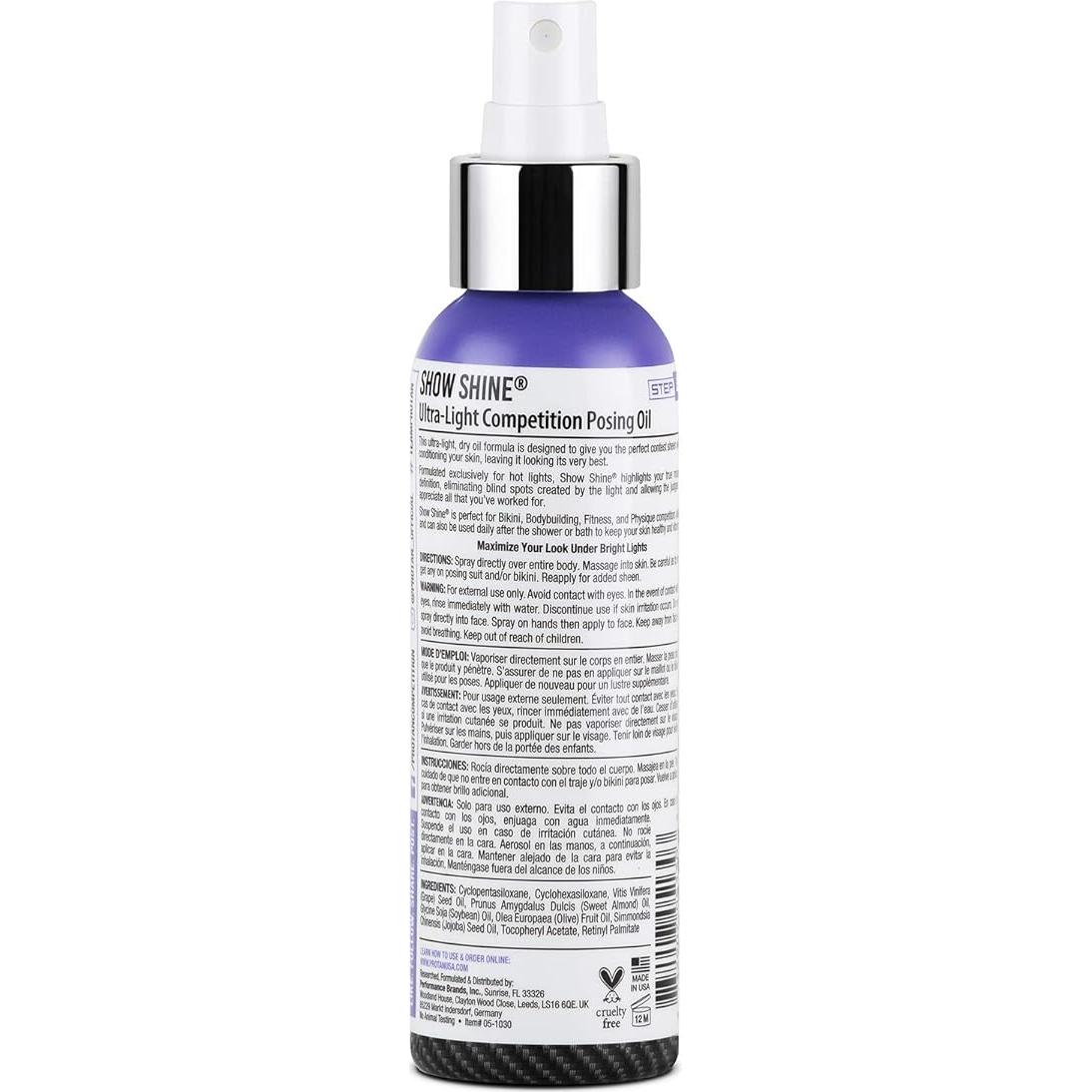 Aceite de Posado Pro Tan Show Shine 113 g - Brillo Escenario