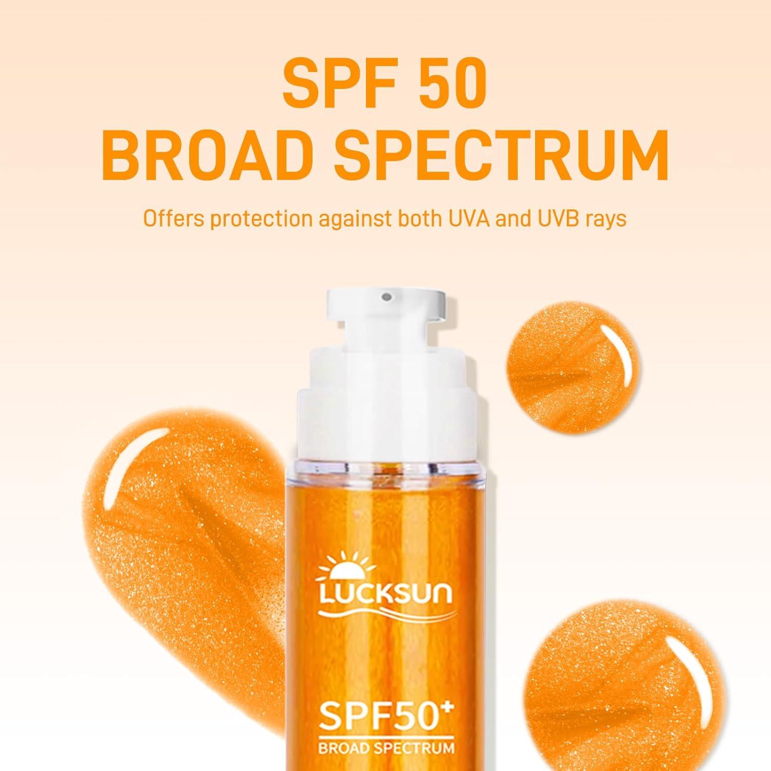 Aceite Brillante para el Cuerpo Electrum SPF 50 - Hidratante con Coco