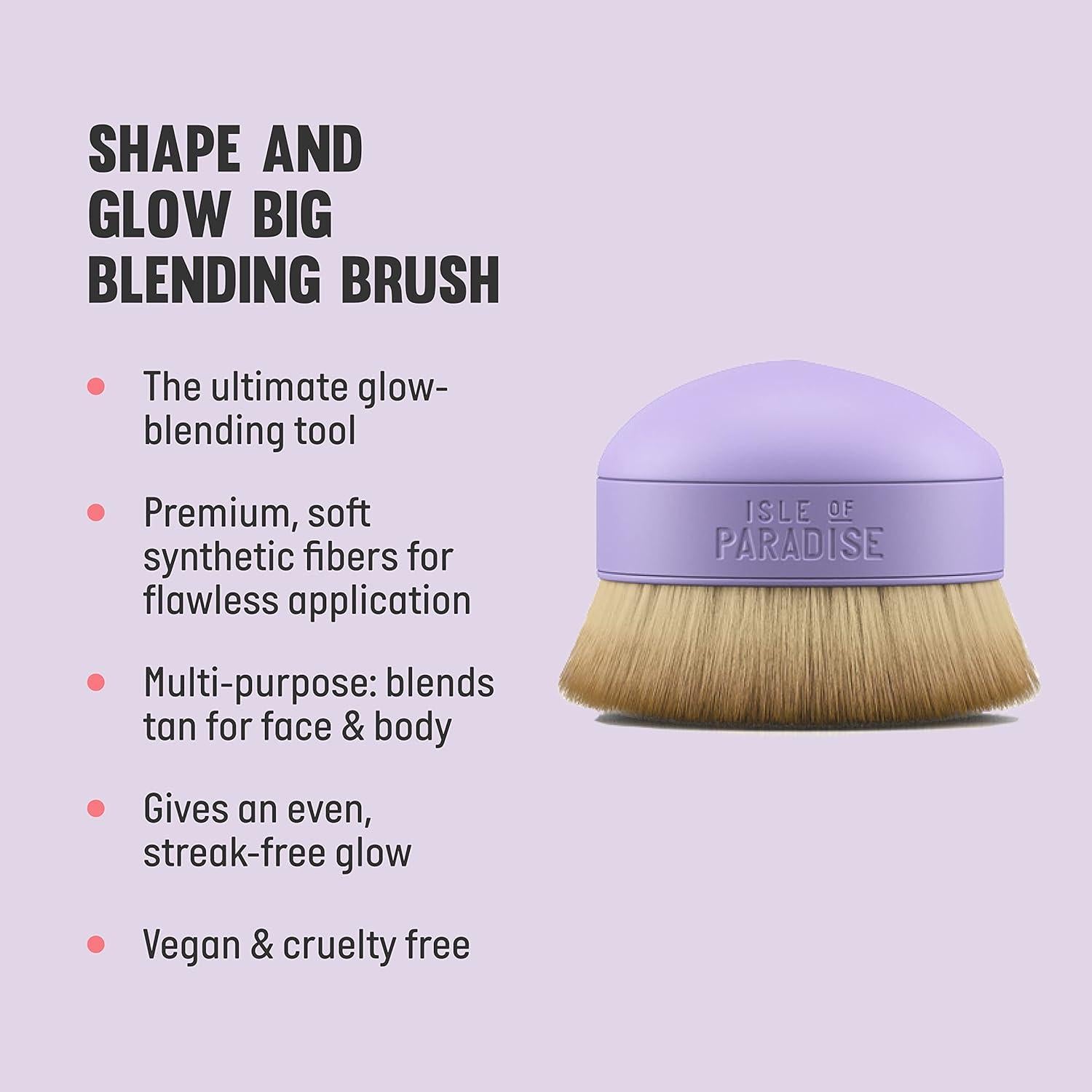 Mousse Bronceadora Isle of Paradise - Medio - Vegano con Brocha