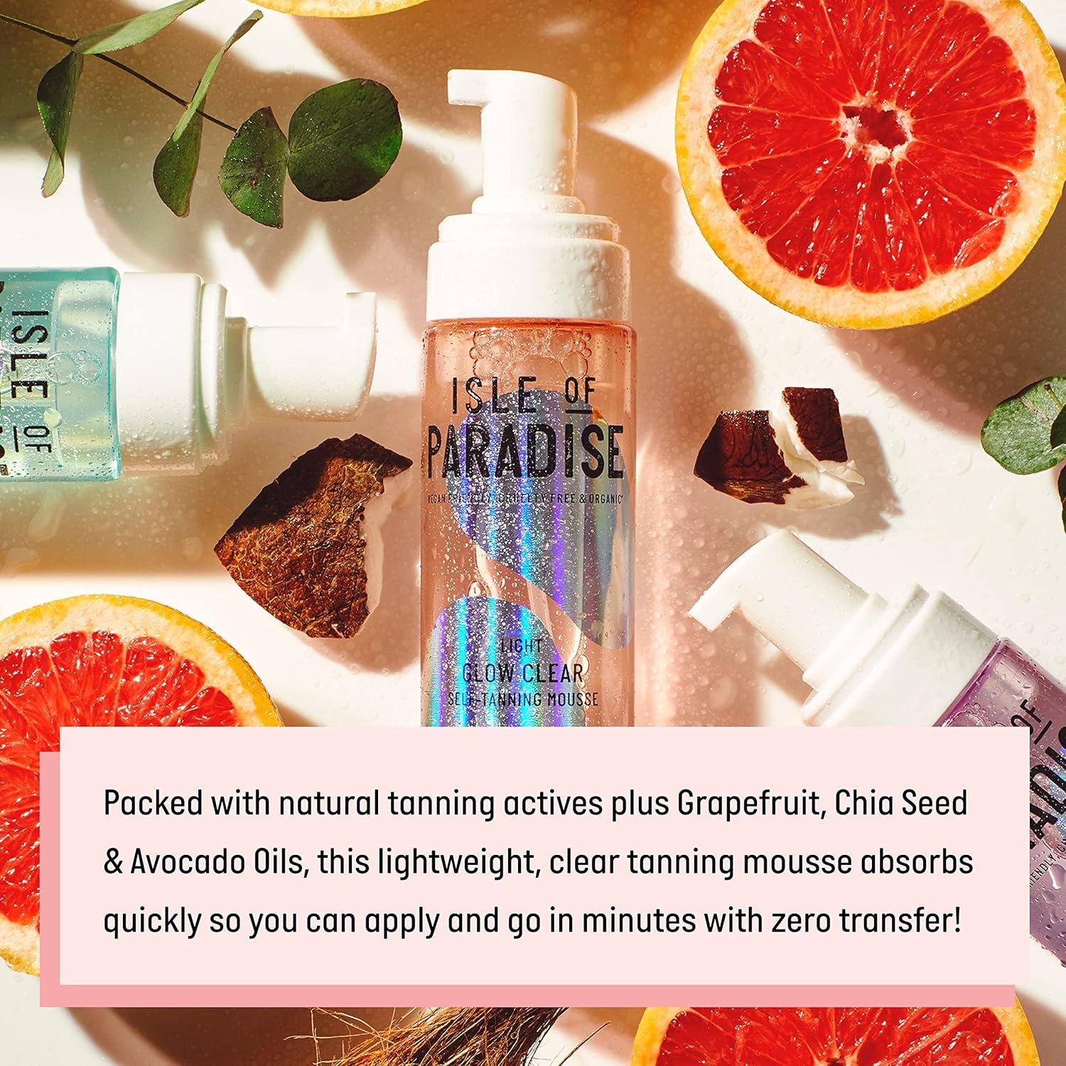 Mousse Bronceadora Isle of Paradise - Medio - Vegano con Brocha