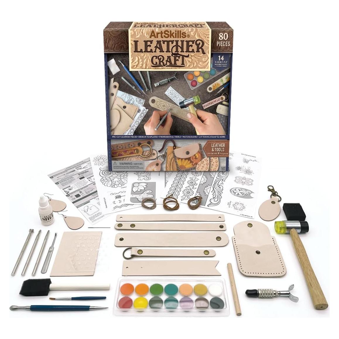 Kit de Manualidades en Cuero ArtSkills 80 Piezas