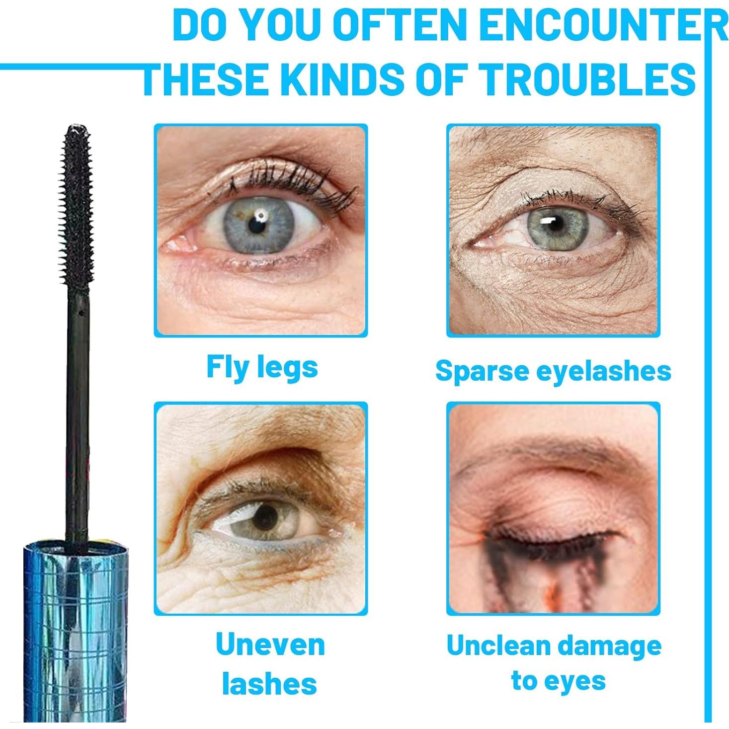 Máscara de Pestañas Hipoalergénica Negra para Mujeres 60+