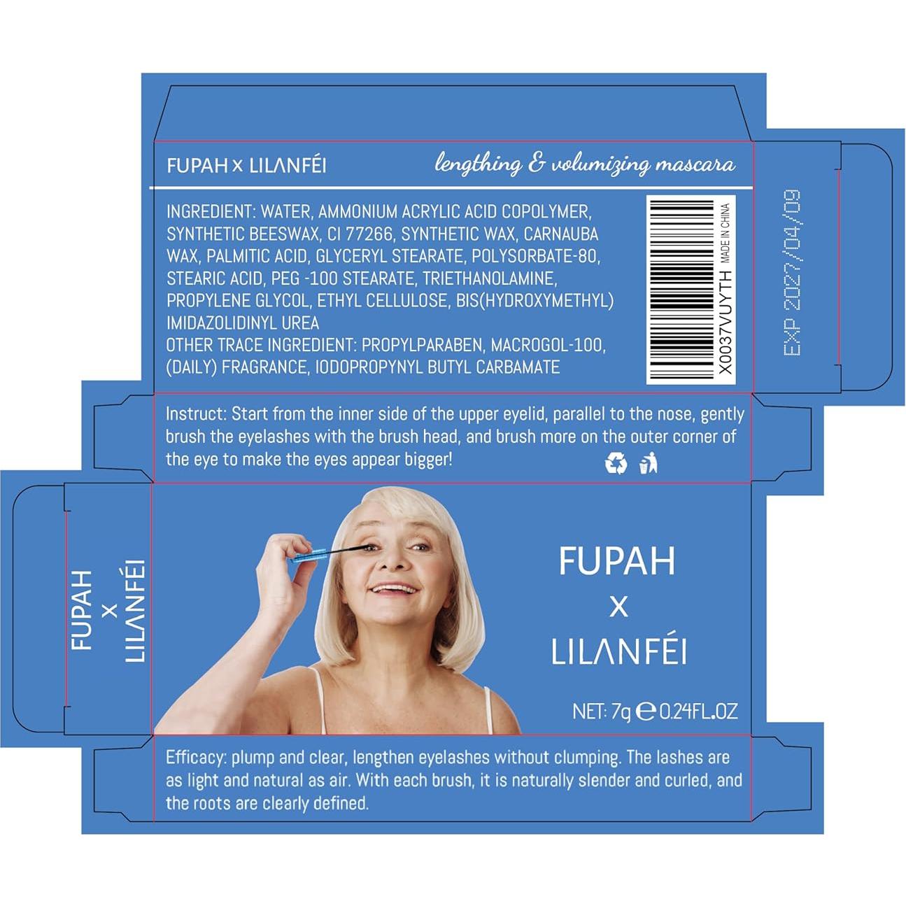 Máscara de Pestañas Hipoalergénica Negra para Mujeres 60+