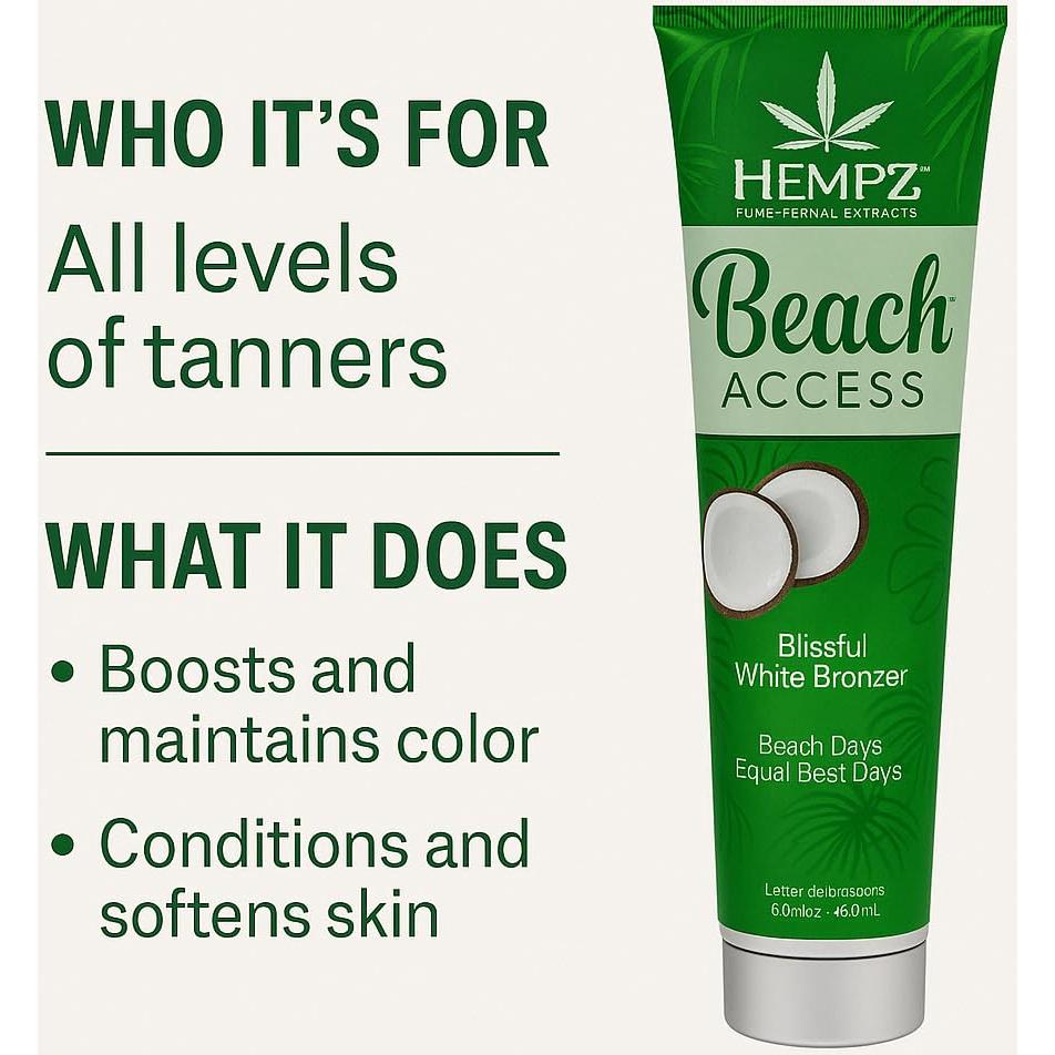 Loción Autobronceadora Hidratante Hempz 280ml Piña y Coco