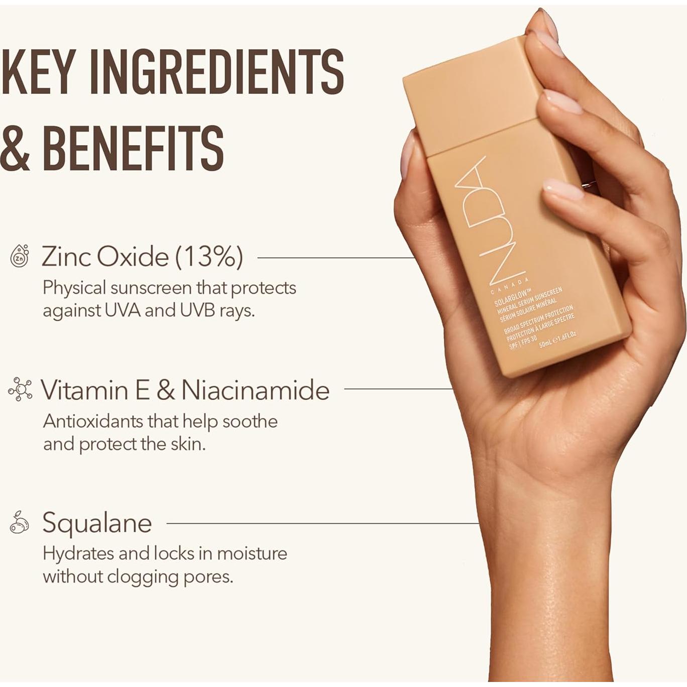 Protector Solar Mineral Nuda SolarGlow SPF 30 50 mL