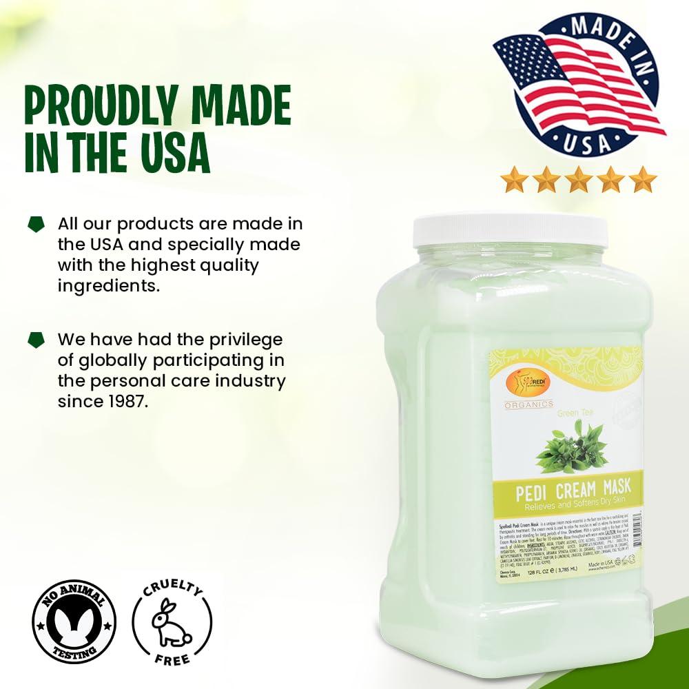 Crema y Mascarilla SPA REDI para Cuerpo y Pies - Té Verde 3.63L