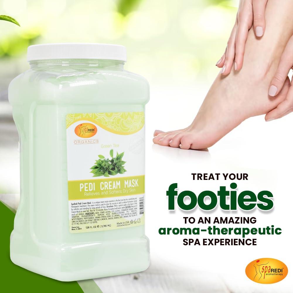 Crema y Mascarilla SPA REDI para Cuerpo y Pies - Té Verde 3.63L