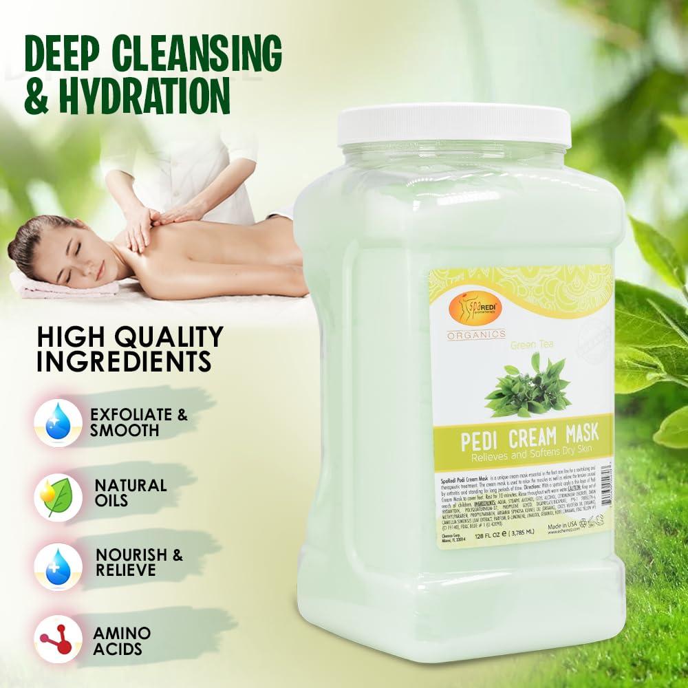 Crema y Mascarilla SPA REDI para Cuerpo y Pies - Té Verde 3.63L