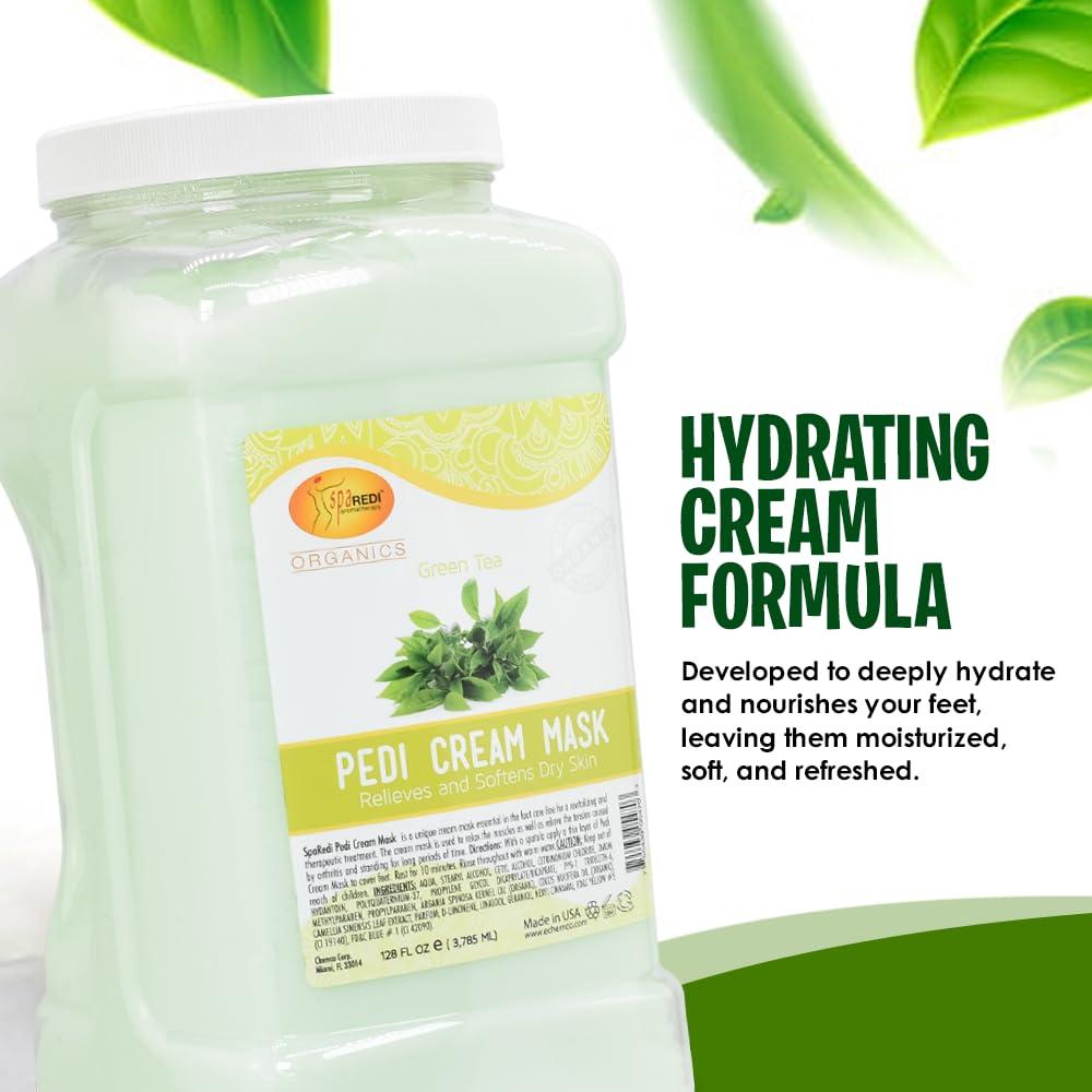 Crema y Mascarilla SPA REDI para Cuerpo y Pies - Té Verde 3.63L