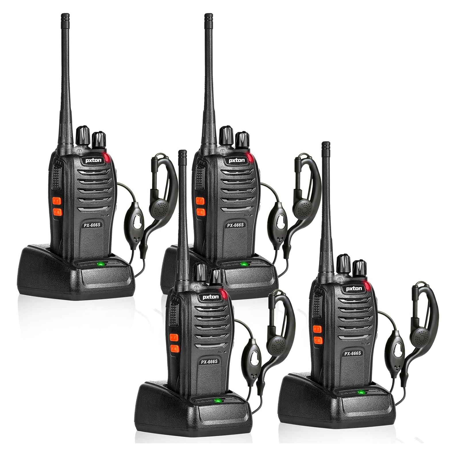 Walkie Talkies Pxton PX-666S Recargables 4 Unidades