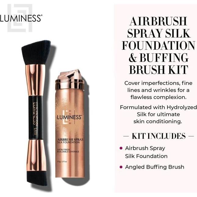 Kit de Maquillaje Luminess Todo en Uno - Base Airbrush y Paleta