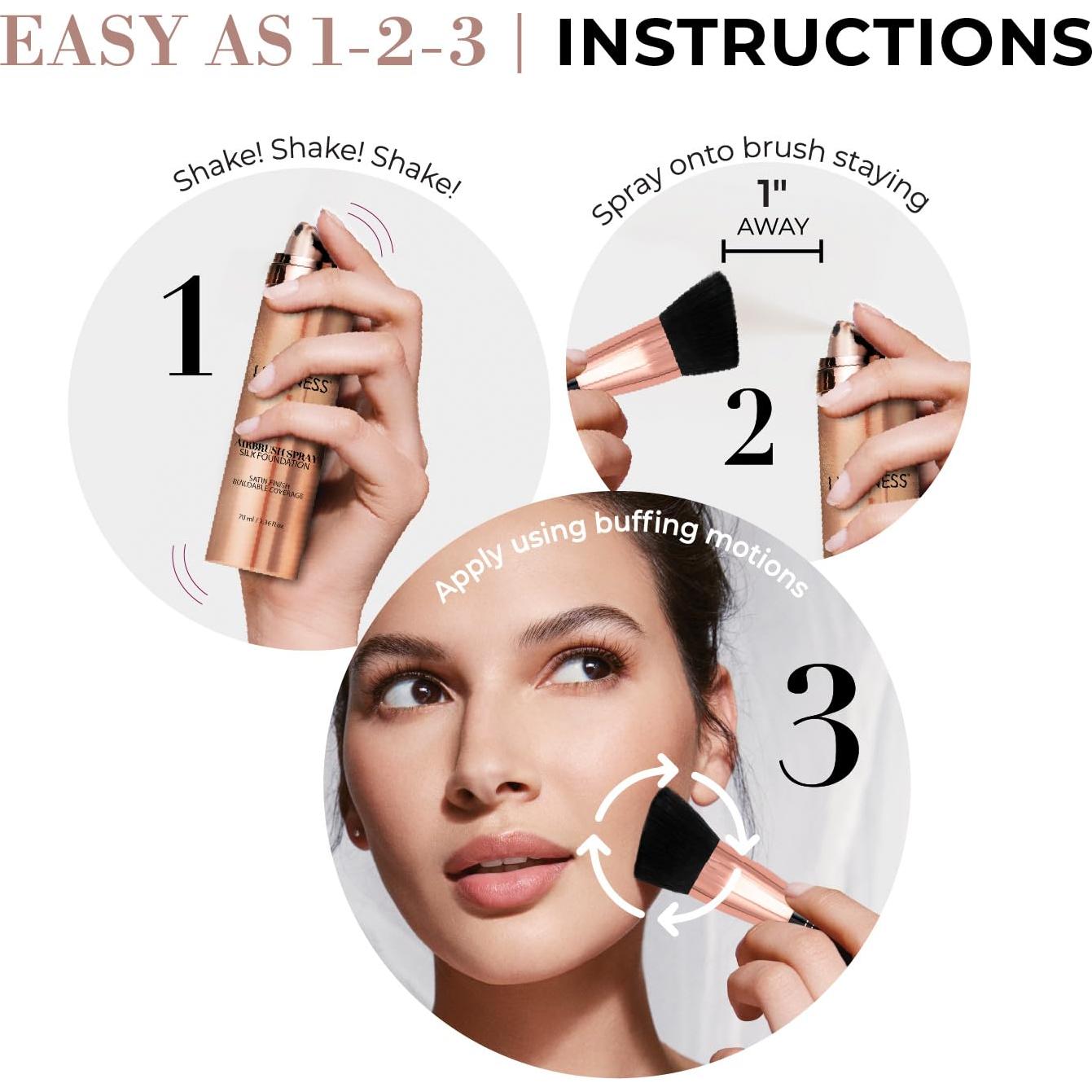 Kit de Maquillaje Luminess Todo en Uno - Base Airbrush y Paleta