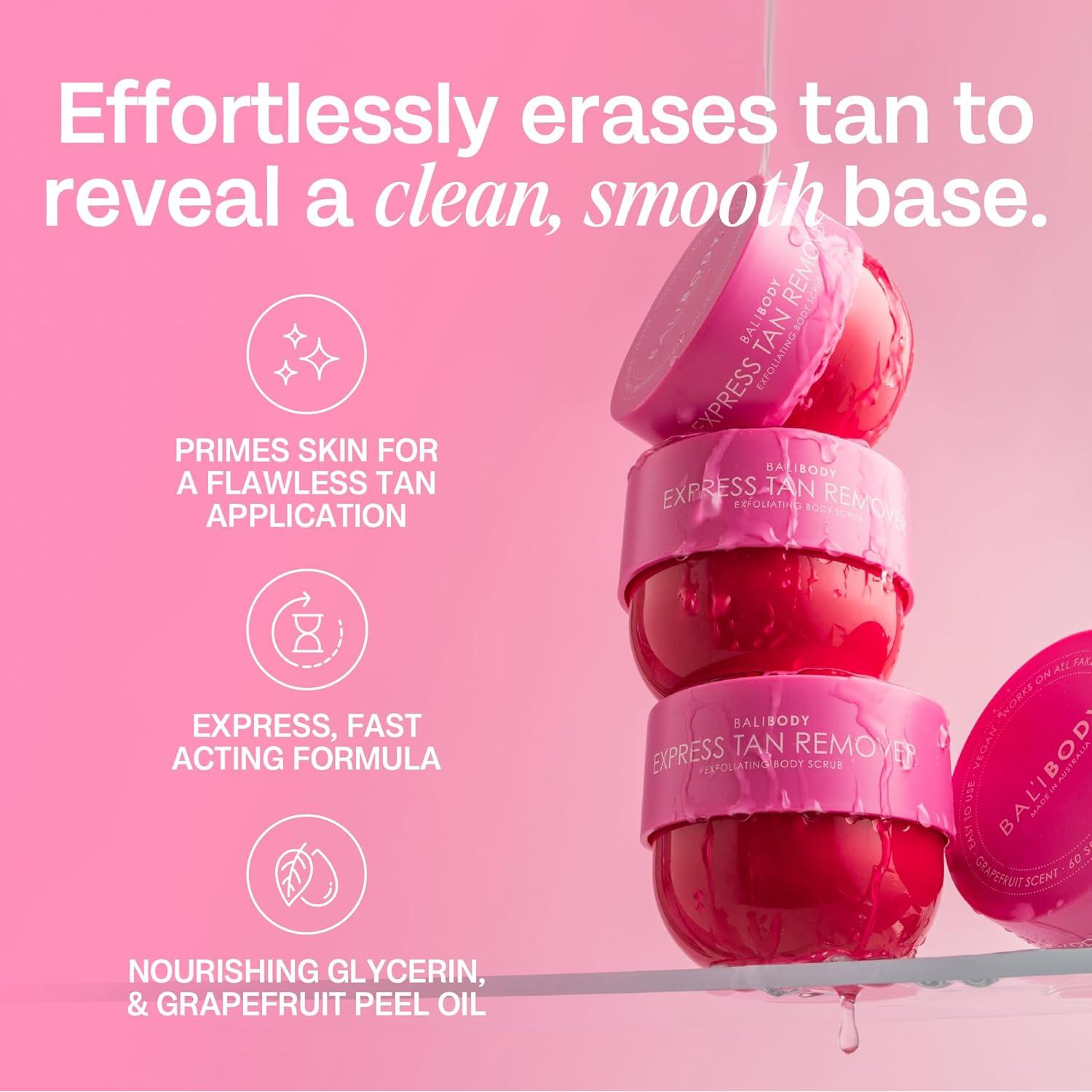 Removedor de Bronceado Bali Body + Mitón Exfoliante Vegano