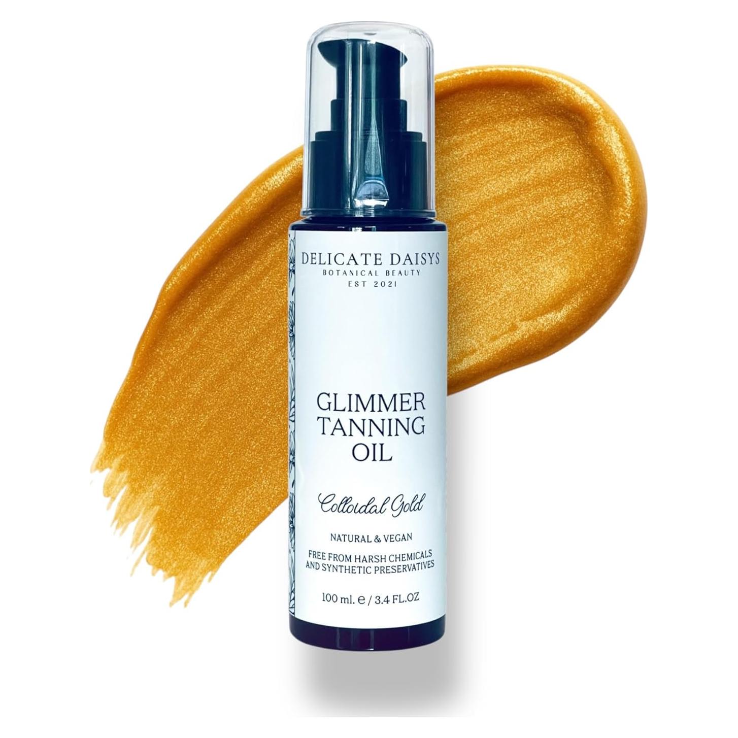 Aceite Bronceador Glimmer 100 ml - Belleza Botánica Delicate Daisys