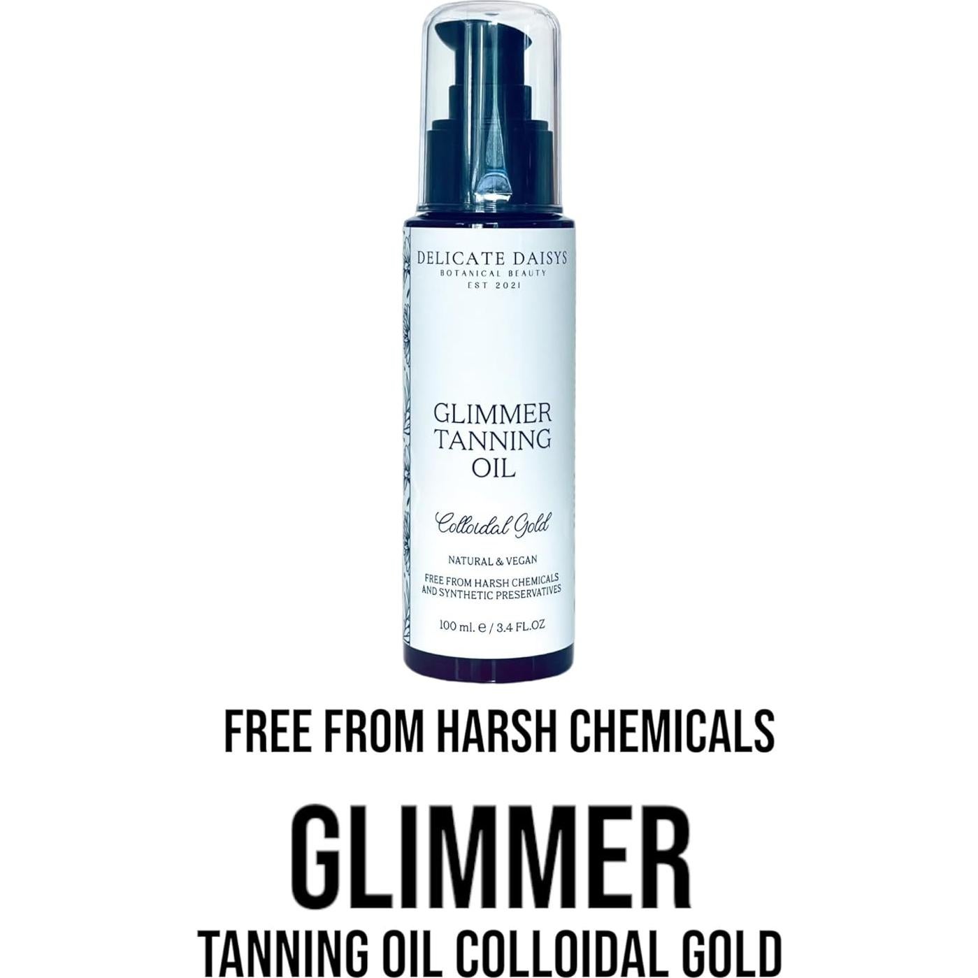 Aceite Bronceador Glimmer 100 ml - Belleza Botánica Delicate Daisys