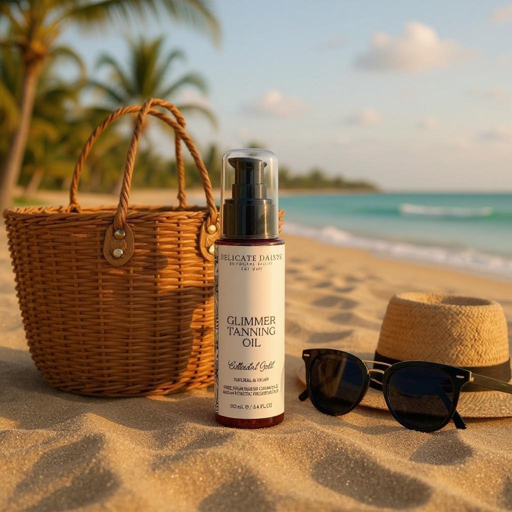 Aceite Bronceador Glimmer 100 ml - Belleza Botánica Delicate Daisys