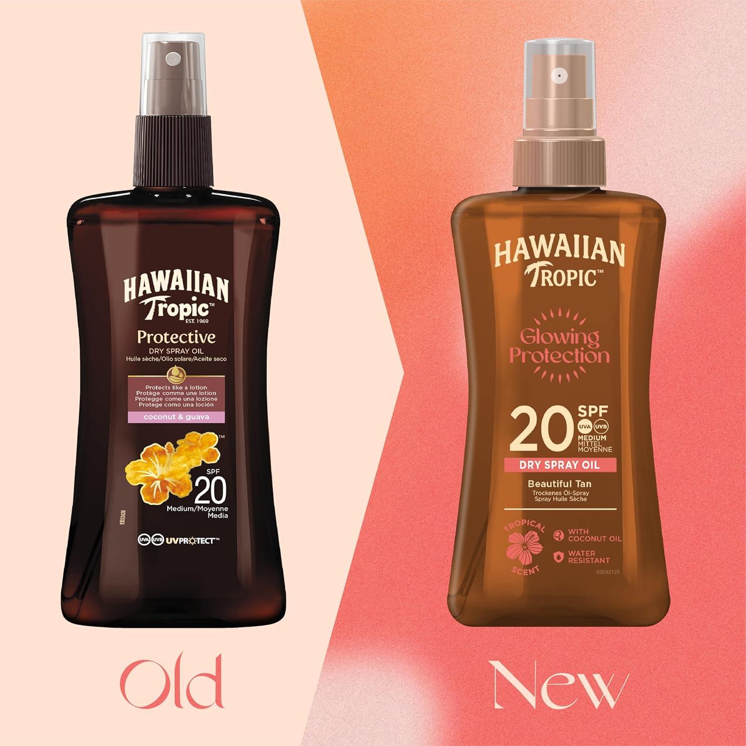 Aceite Seco Protector Hawaiian Tropic SPF20 con Coco 191g