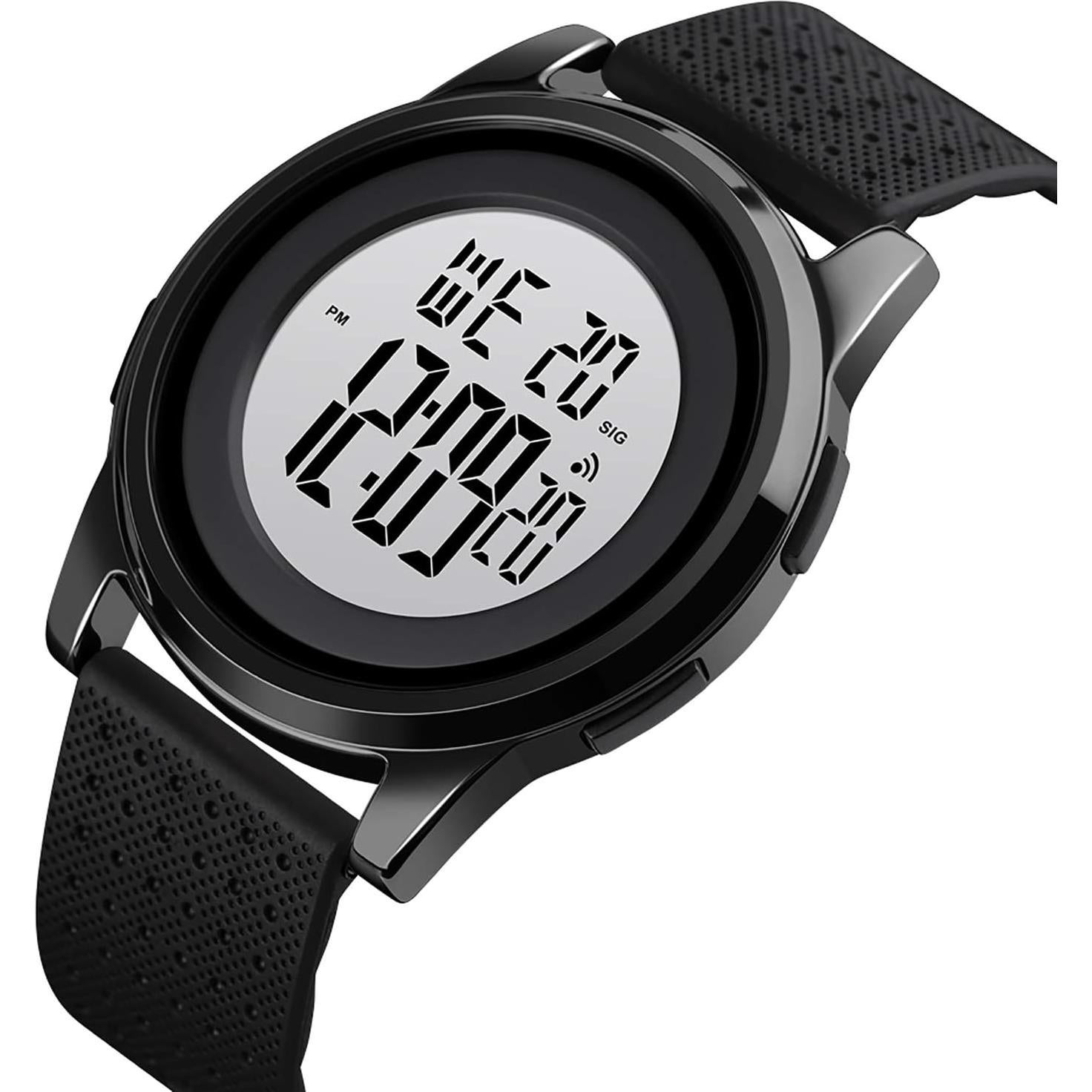 Reloj Digital Deportivo YUINK Ultra Delgado Impermeable 50m