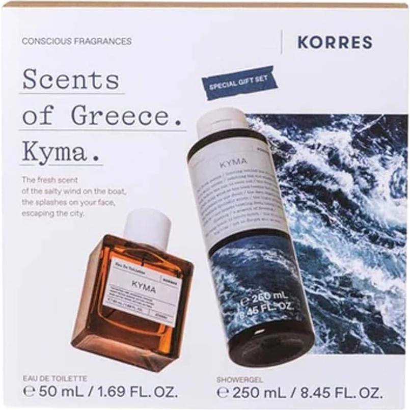 Set KORRES Kyma: Eau De Toilette 49.8 ml + Gel Ducha 250 ml