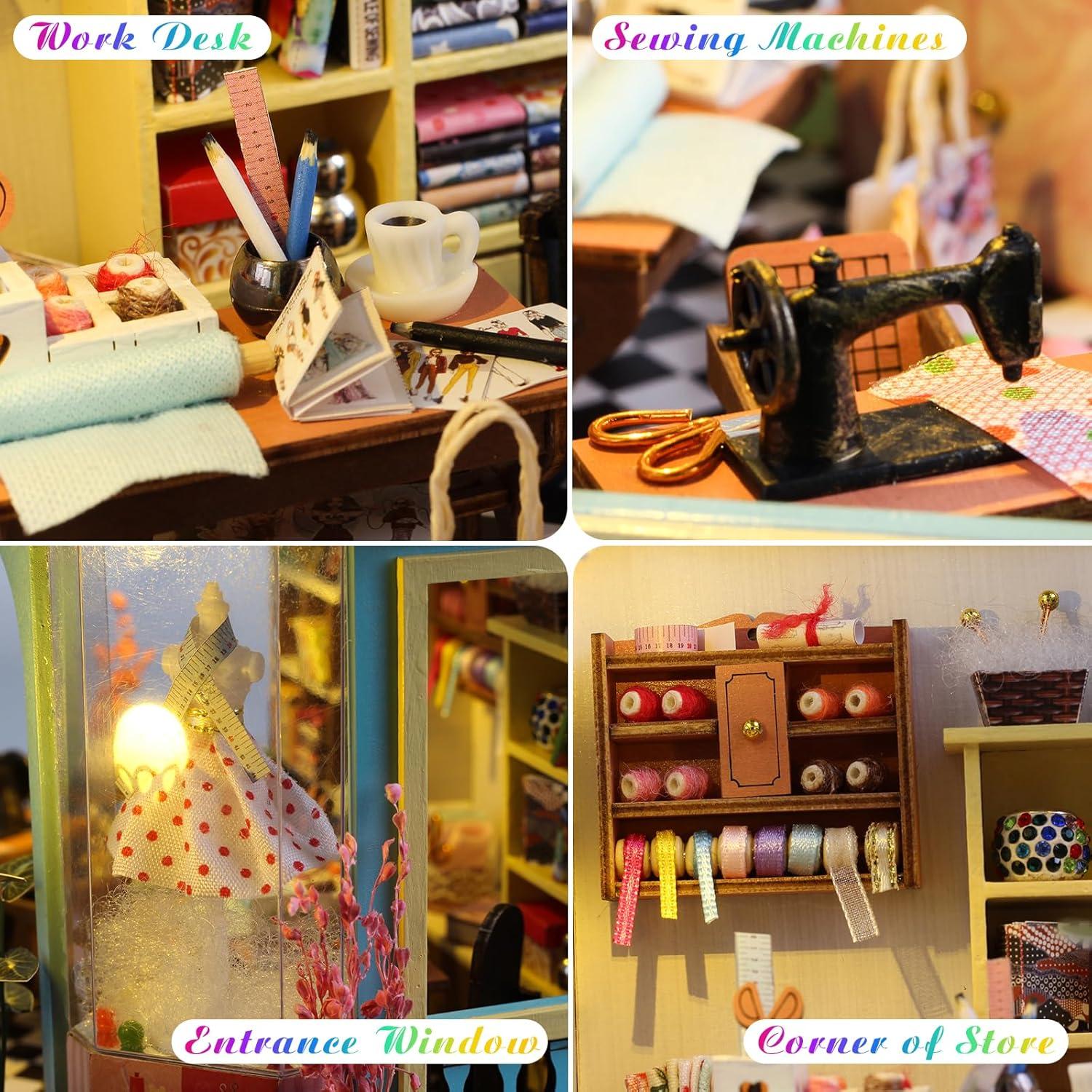 Kit Casa Miniatura DIY Taller de Sastre Lovelyhome