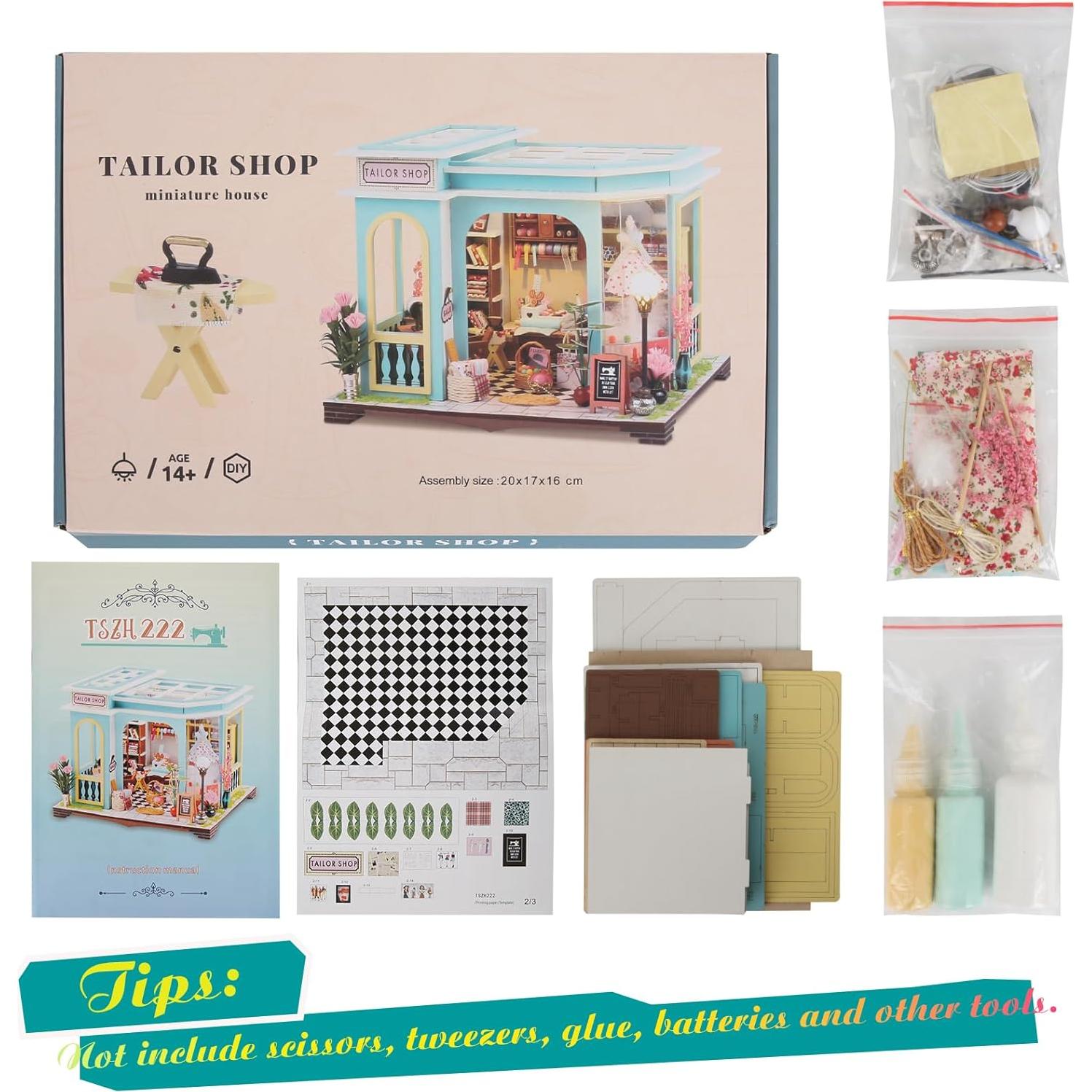 Kit Casa Miniatura DIY Taller de Sastre Lovelyhome