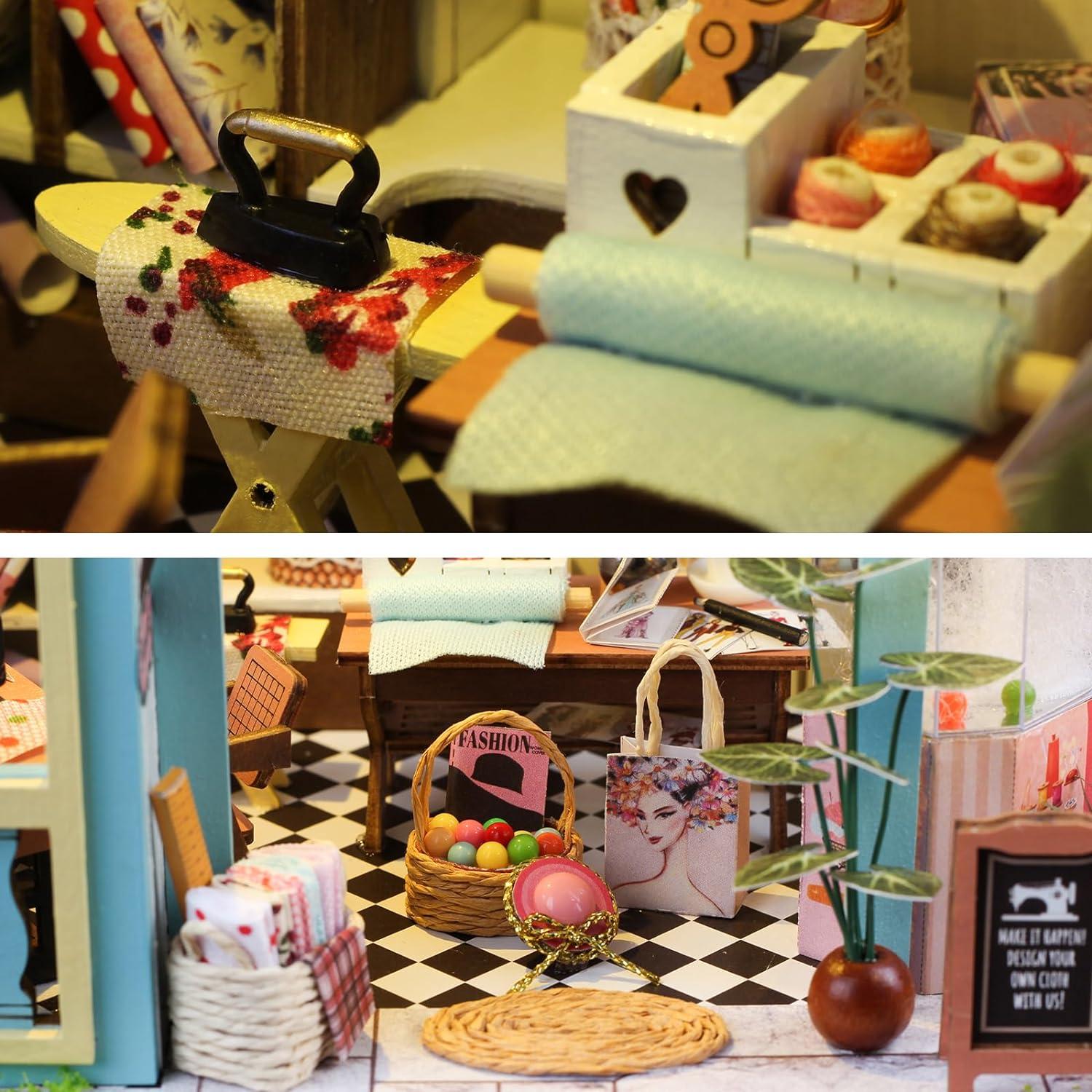 Kit Casa Miniatura DIY Taller de Sastre Lovelyhome