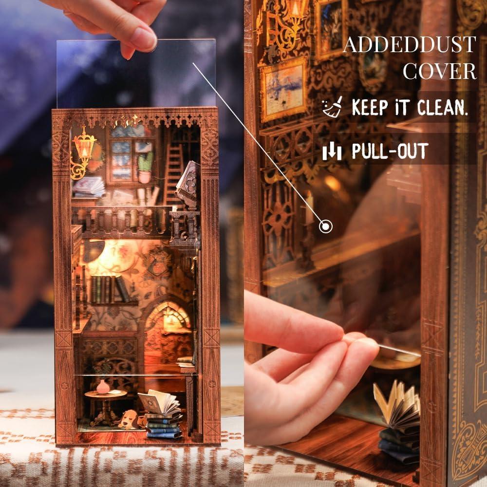 Kit de Rincón de Libros Fsolis Librería Eterna DIY 172 Piezas