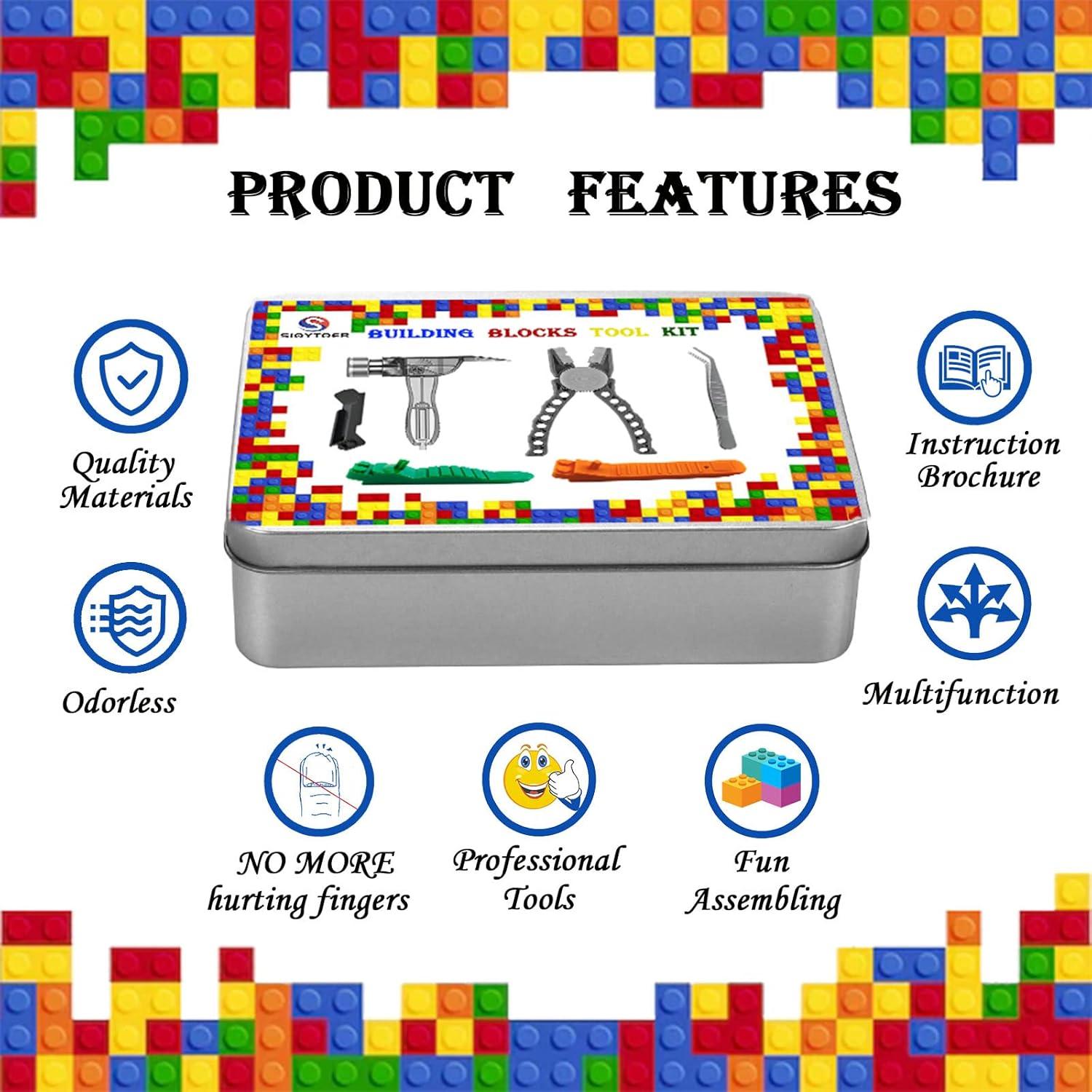 Kit de Herramientas para Bloques SIOYTOER - Martillo y Pinzas