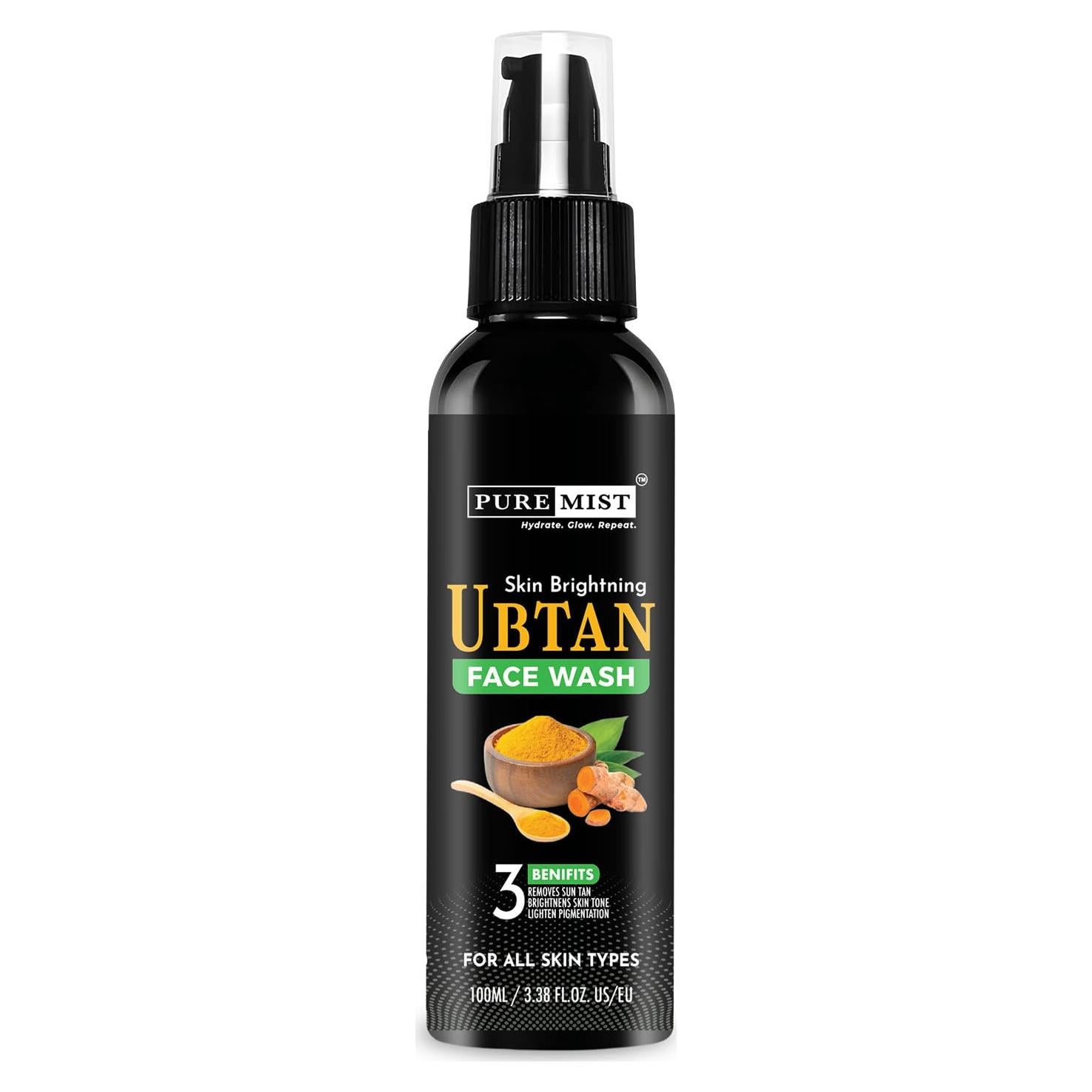 Limpiador Facial Ubtan Puremist con Cúrcuma y Azafrán 200ml