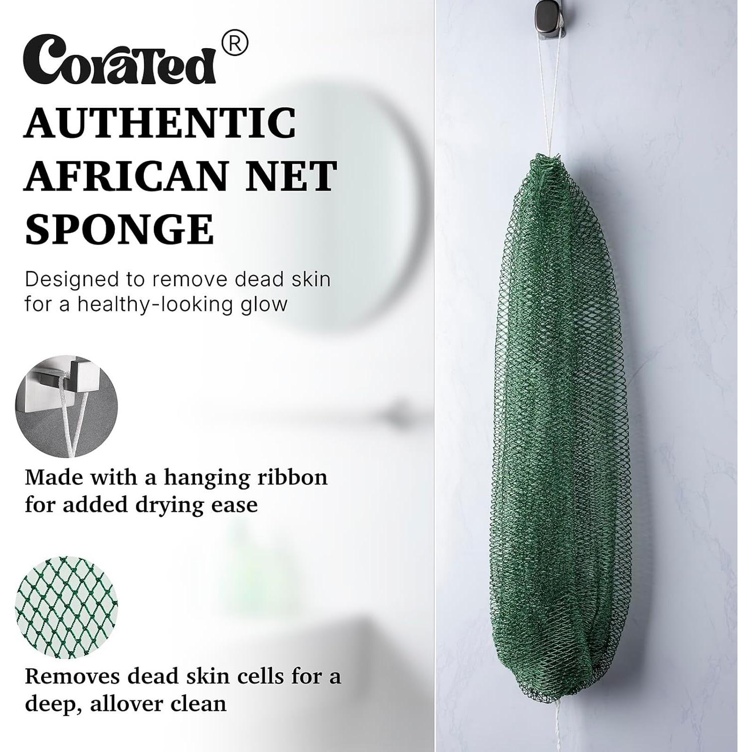 Esponja Exfoliante CORATED de Red Africana 114 cm - Baño