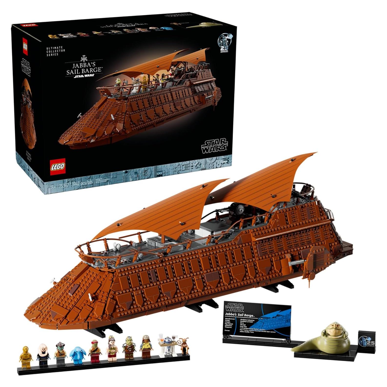LEGO Star Wars Barge de Vela de Jabba 75397 - 3,942 Piezas