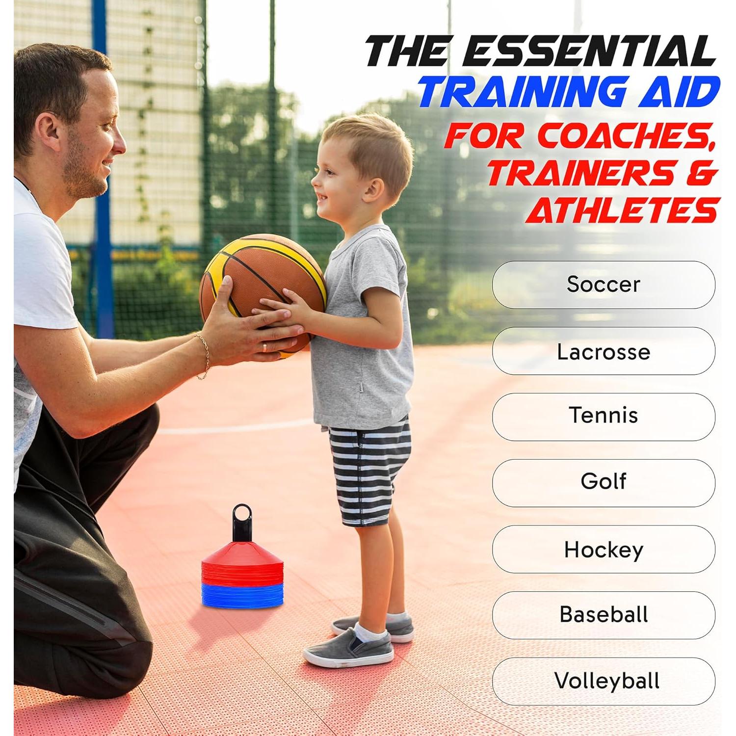 Conos de Agilidad Profect Sports - 50 Conos Mini con Bolsa