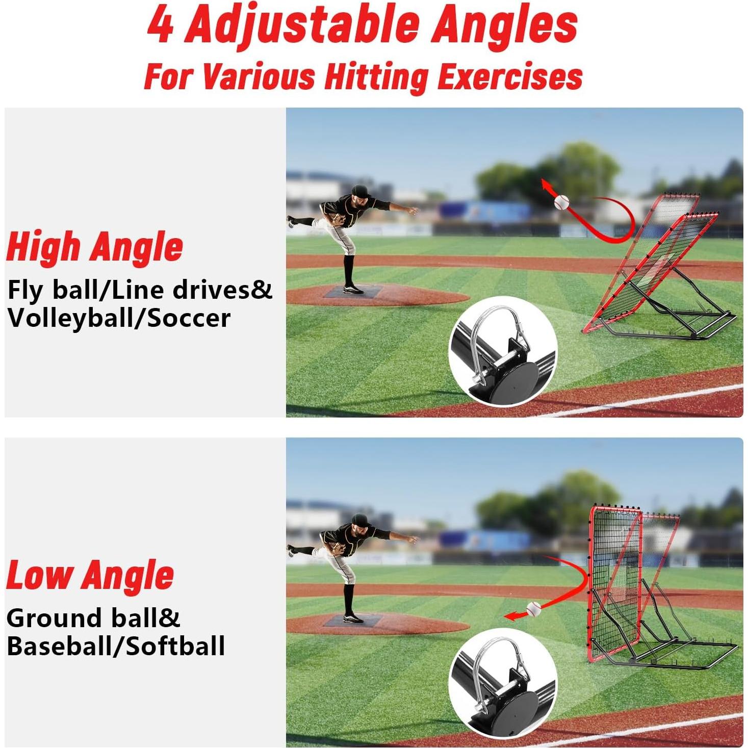 Rebotador de Fútbol/Béisbol POWSAWER 1.22x1.37m Ajustable