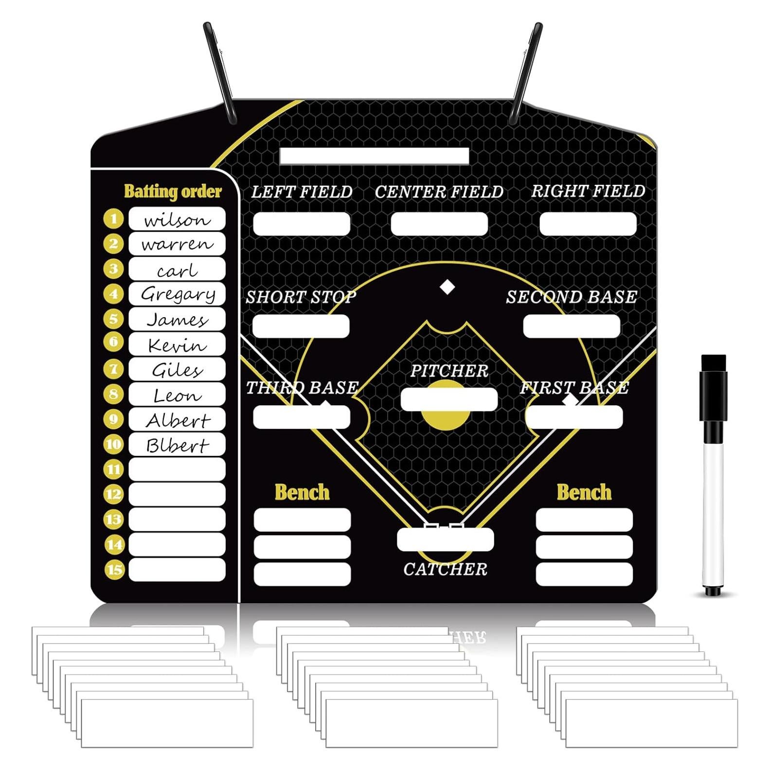 Tablero Magnético de Alineación de Béisbol Geyee 34 Pcs