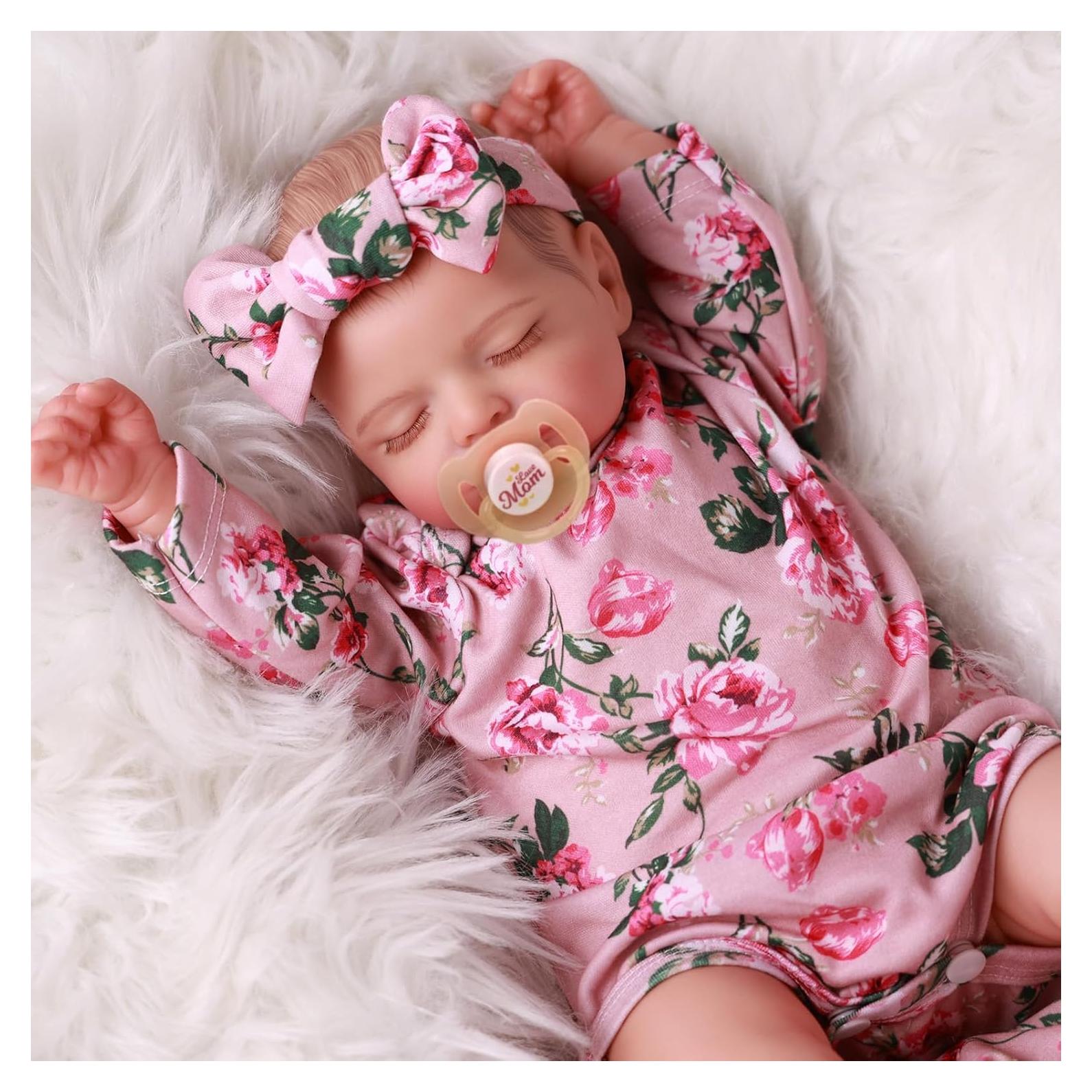 Muñeca Reborn Realista BABESIDE 50.8 cm Cuerpo Suave