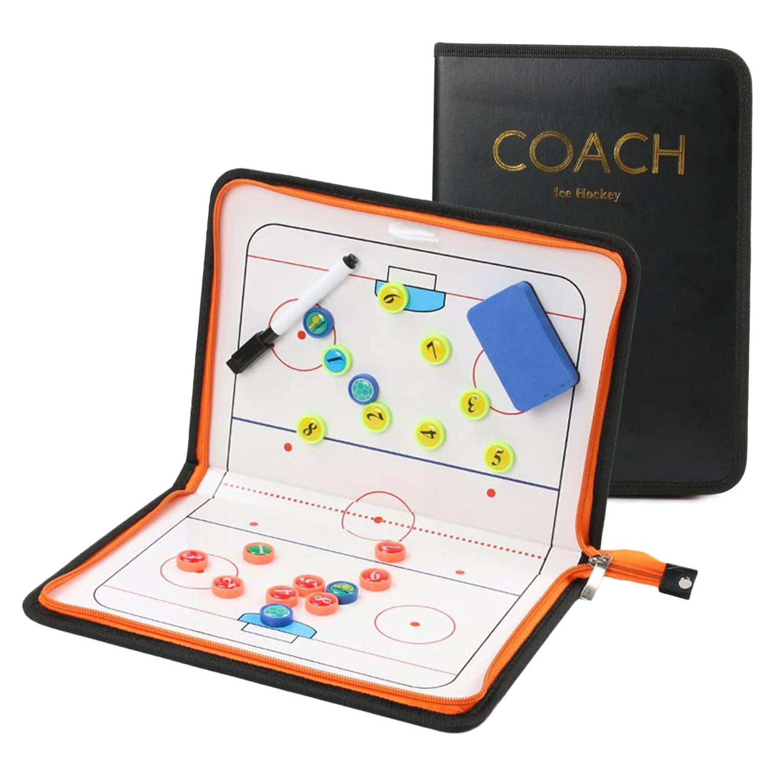 Tablero de Entrenamiento de Hockey sobre Hielo RoseFlower - Magnético, Portátil, 32.5x24cm