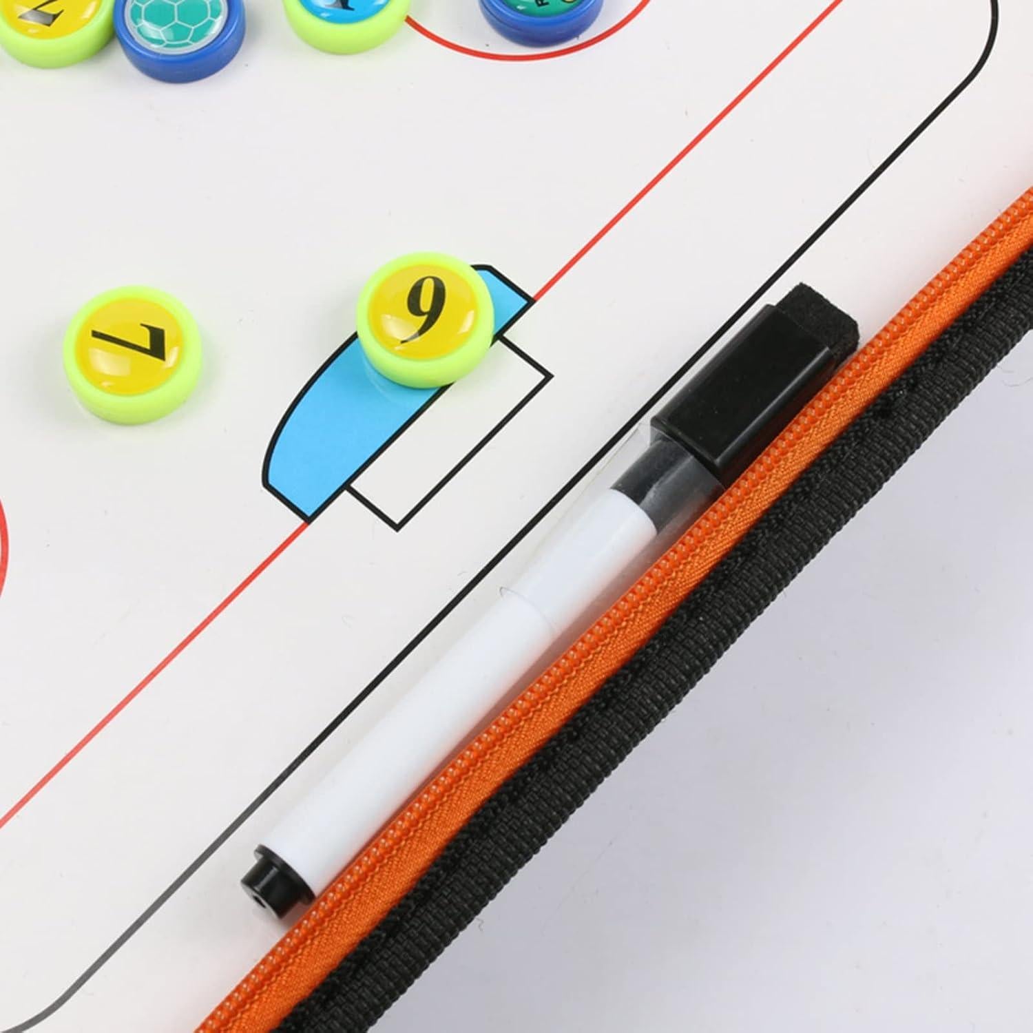 Tablero de Entrenamiento de Hockey sobre Hielo RoseFlower - Magnético, Portátil, 32.5x24cm