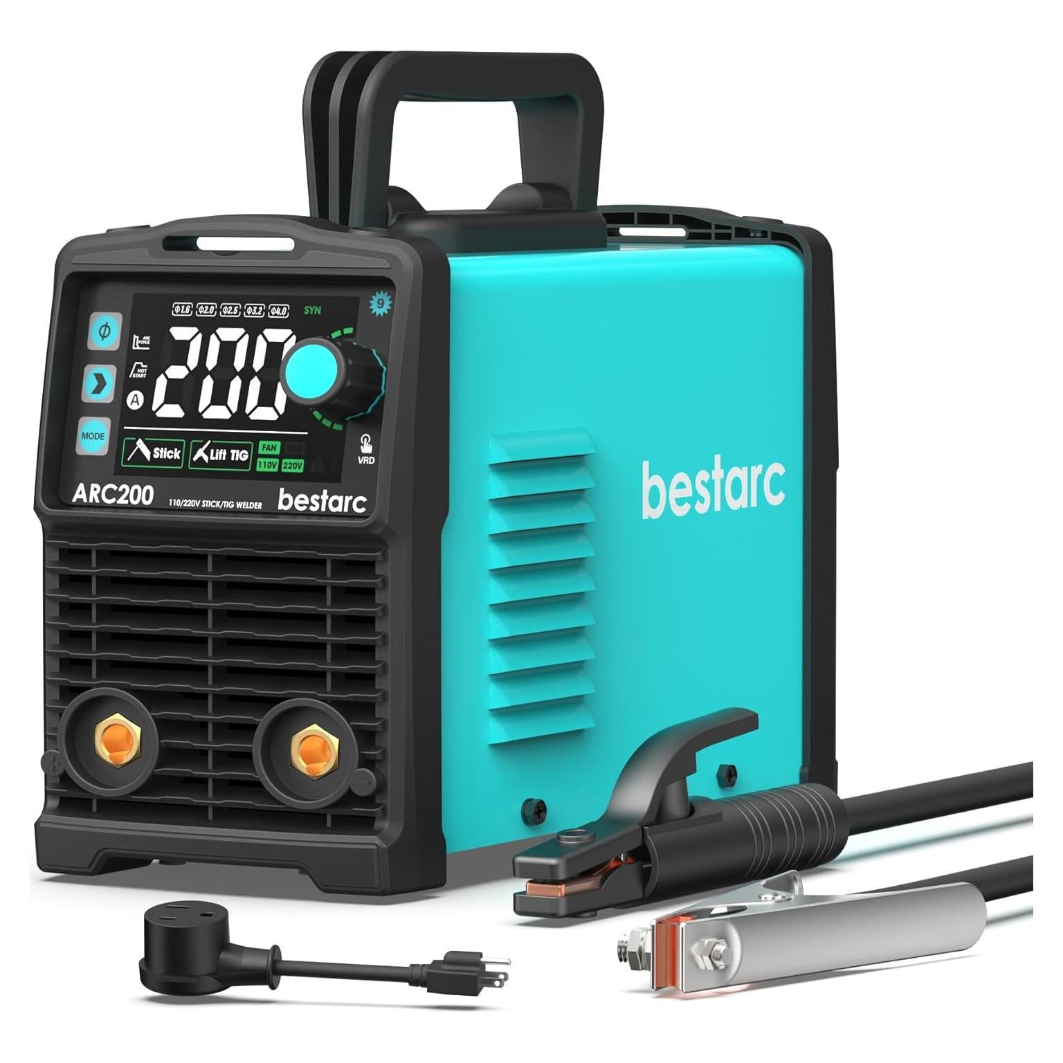 Soldador de Varilla Bestarc ARC200 200A Doble Voltaje 110/220V