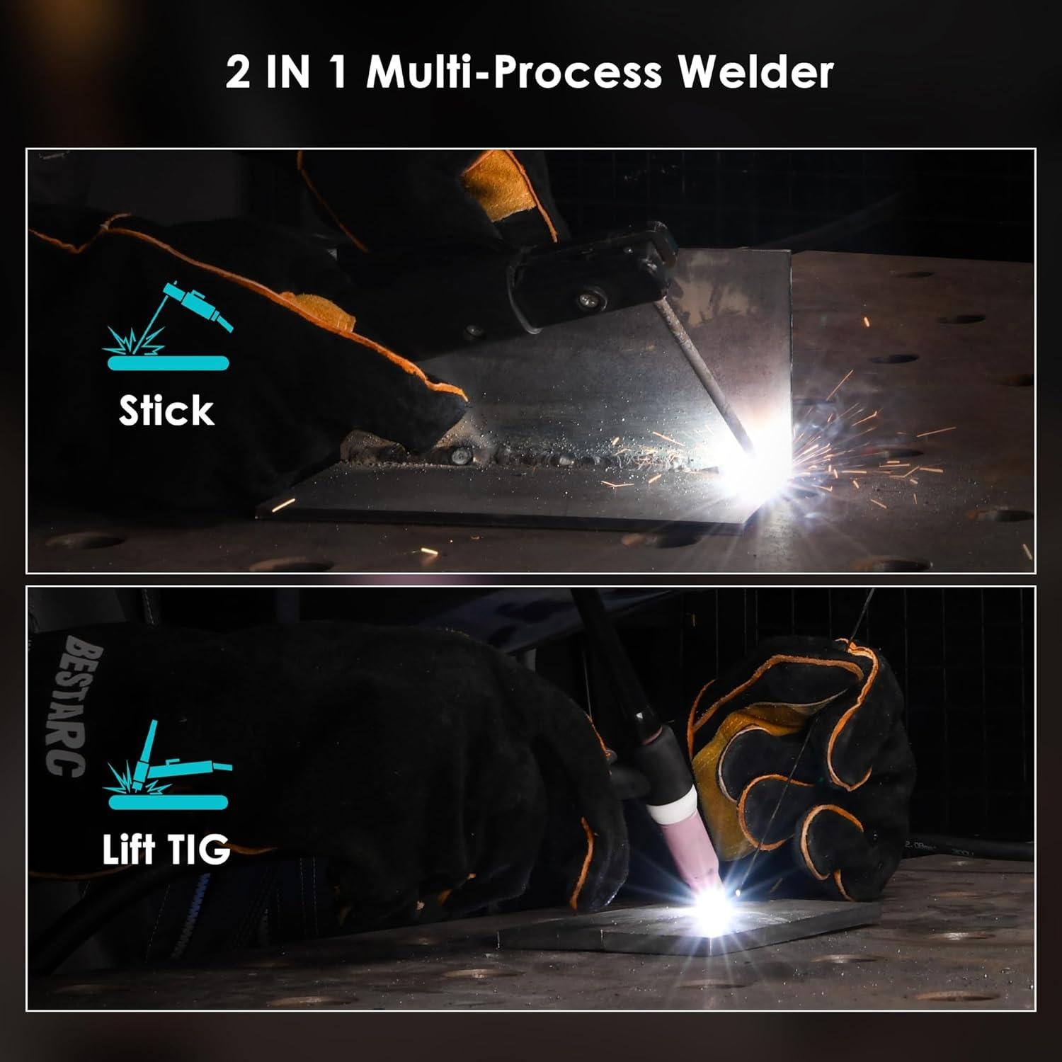 Soldador de Varilla Bestarc ARC200 200A Doble Voltaje 110/220V