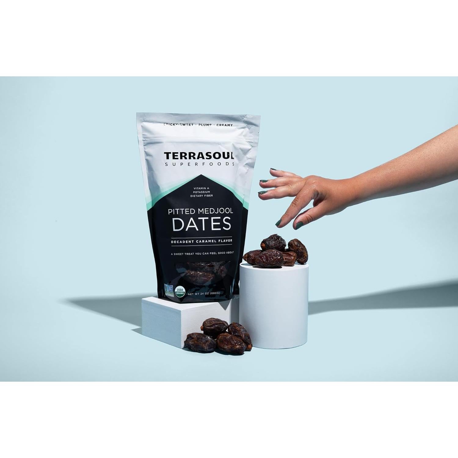 Dátiles Medjool Orgánicos Terrasoul Sin Hueso 680g - Sabor Dulce