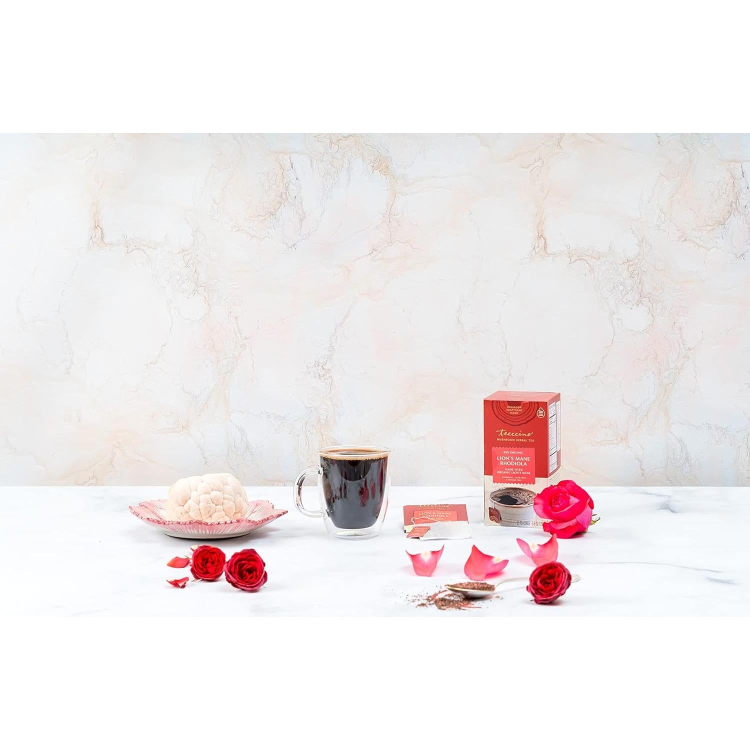 Té Herbal Adaptogénico Teeccino Melena de León 25 Bolsitas