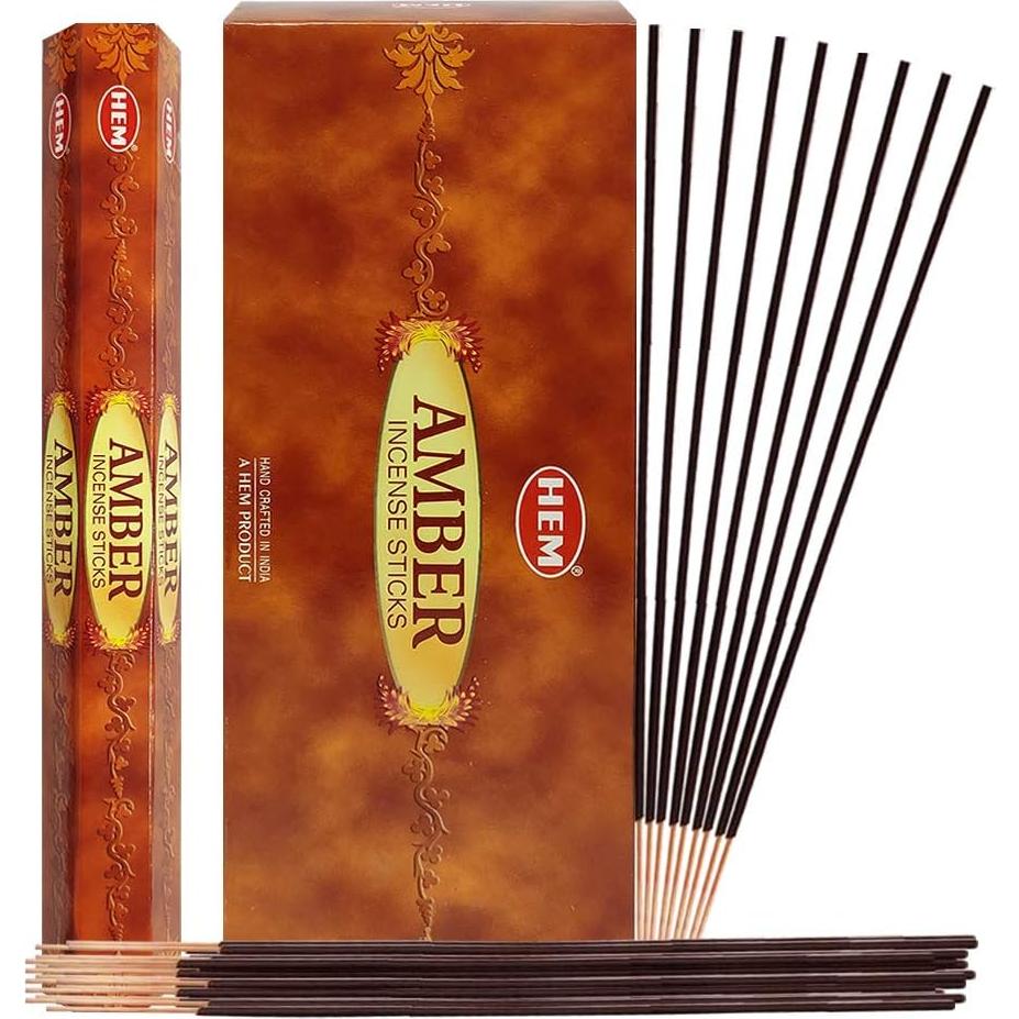 Conos de Incienso Ámbar Hem con Soporte Trumiri - 120 Unidades